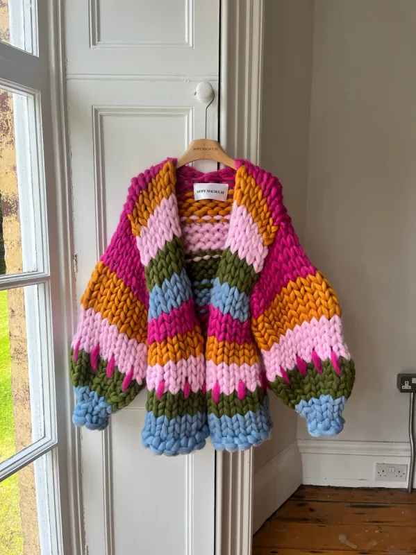 1of1 Stripe Colossal Knit Midi Cardigan M/L (Sample) sold by Hope Macaulay