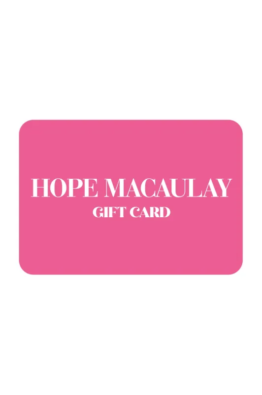 Hope Macaulay Gift Card sold by Hope Macaulay