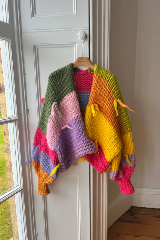 1of1 Chunky Knit Scrap Cardigan No. 1 S/M (Sample) sold by Hope Macaulay