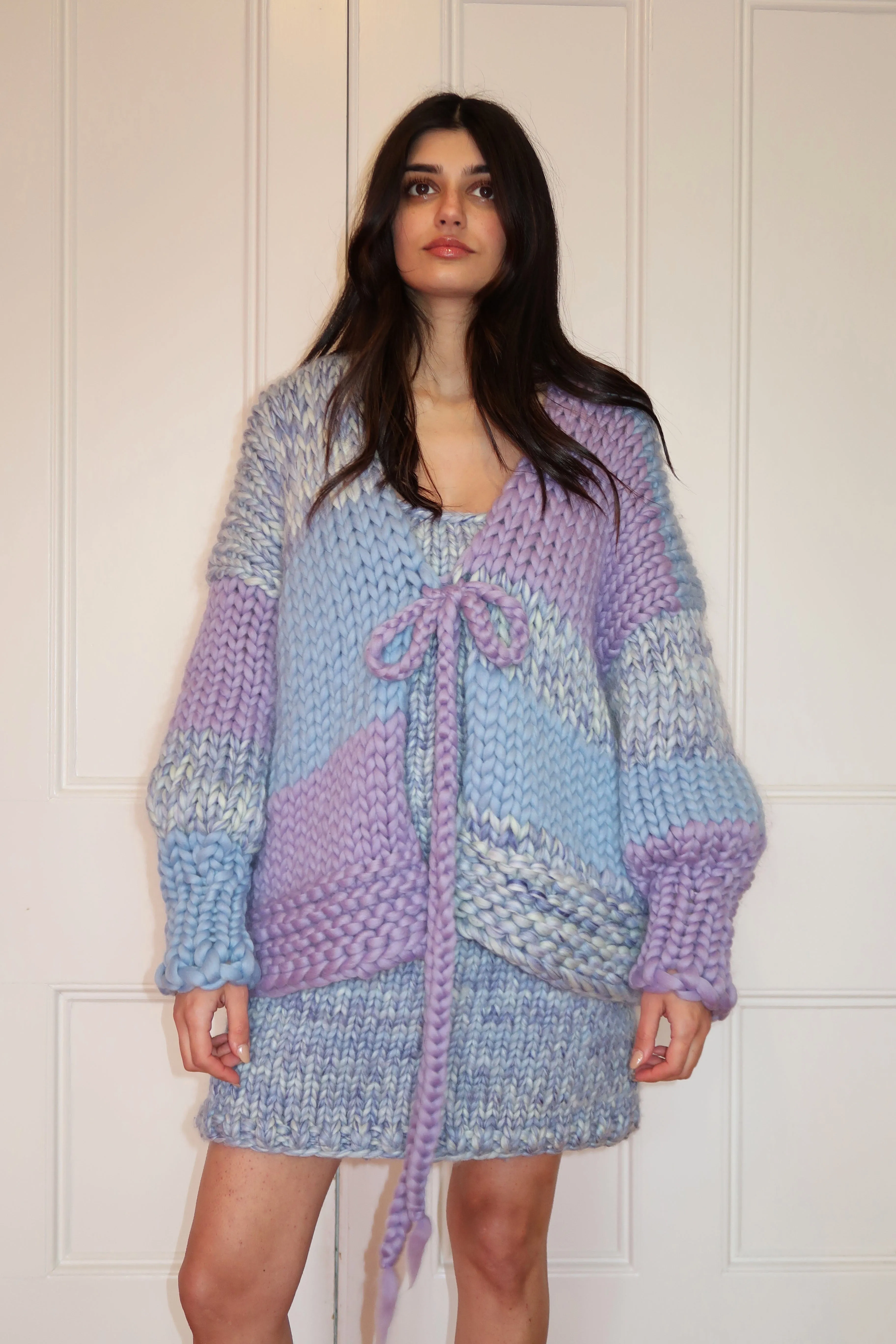 1of1 Blended Blue Chunky Knit Cardigan L/XL (Sample) sold by Hope Macaulay product image thumbnail 5