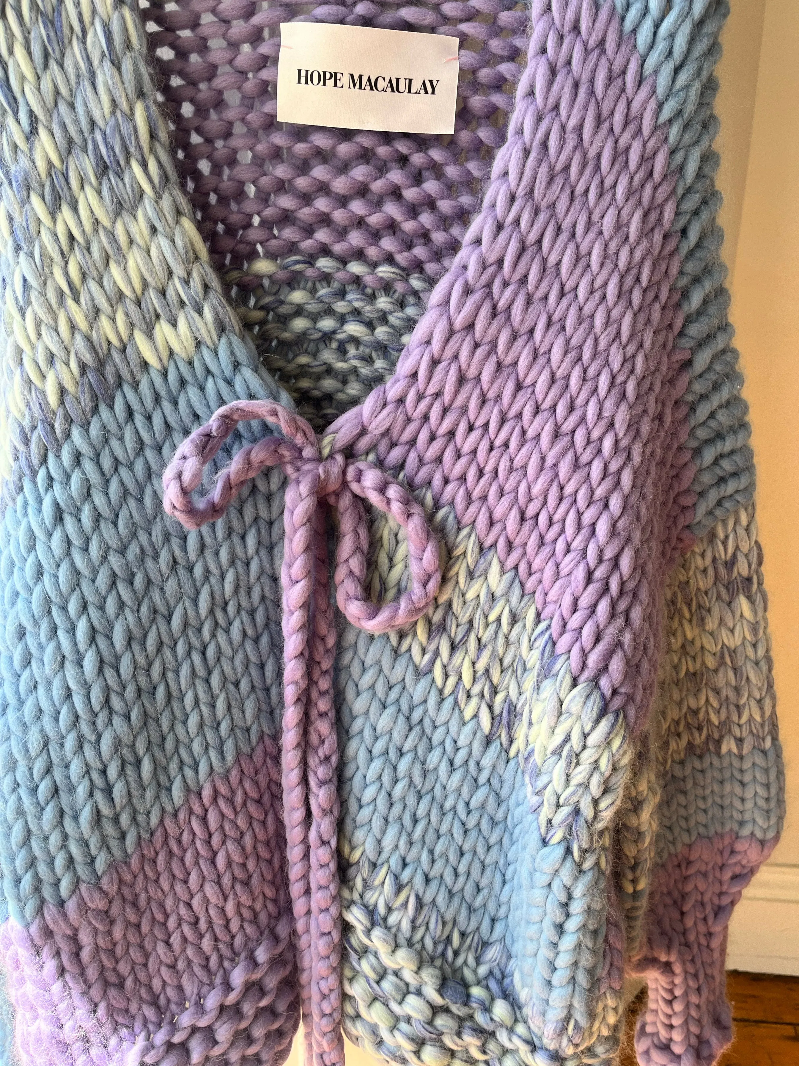 1of1 Blended Blue Chunky Knit Cardigan L/XL (Sample) sold by Hope Macaulay product image thumbnail 3