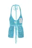 Turquoise Banana Knit Top sold by Hope Macaulay