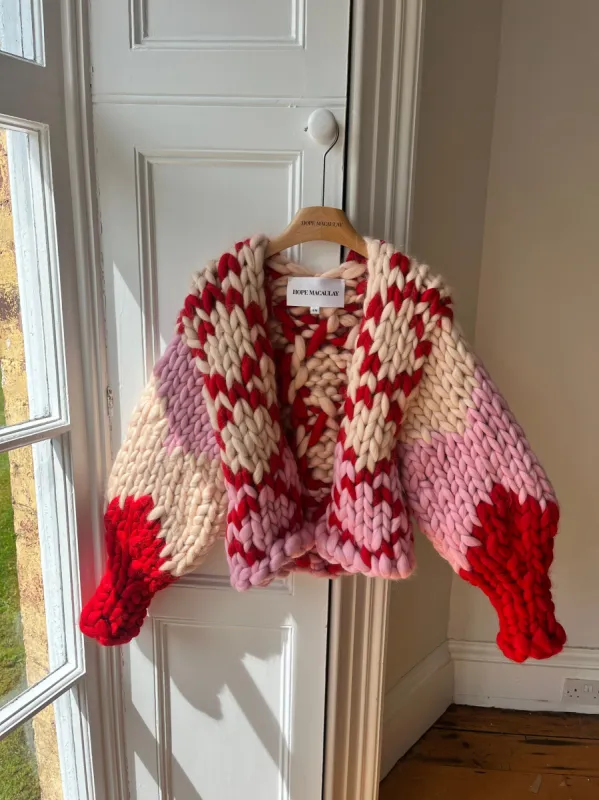 Fairisle Colossal Knit Cardigan S/M (Sample) sold by Hope Macaulay