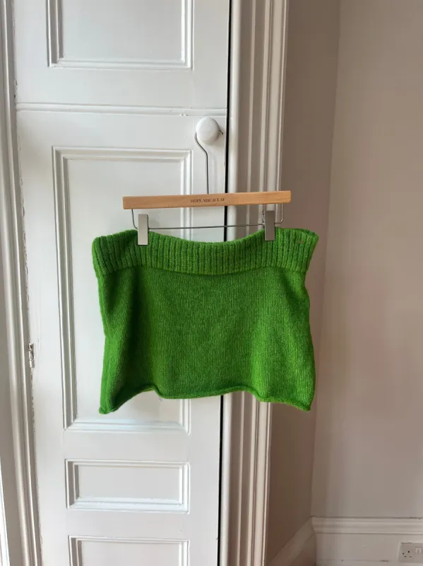 Green Knit Mini Skirt L/XL (Sample) sold by Hope Macaulay