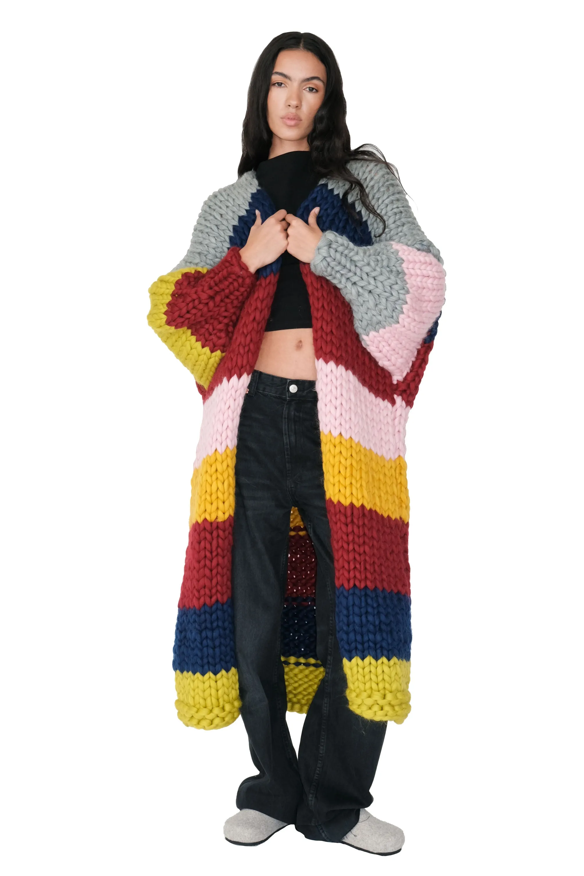 Orion Chunky Knit Maxi Cardigan sold by Hope Macaulay product image thumbnail 2