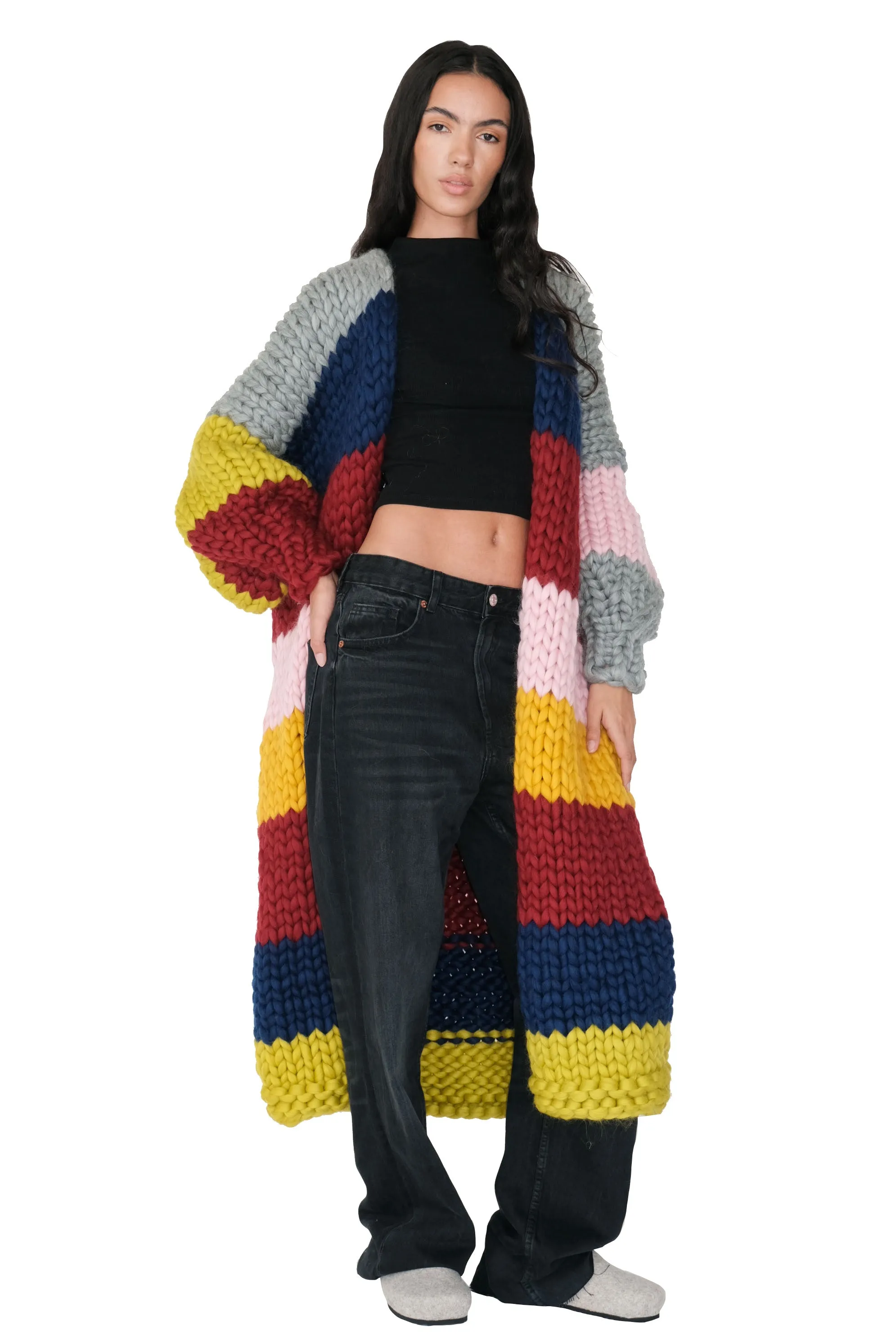 Orion Chunky Knit Maxi Cardigan sold by Hope Macaulay
