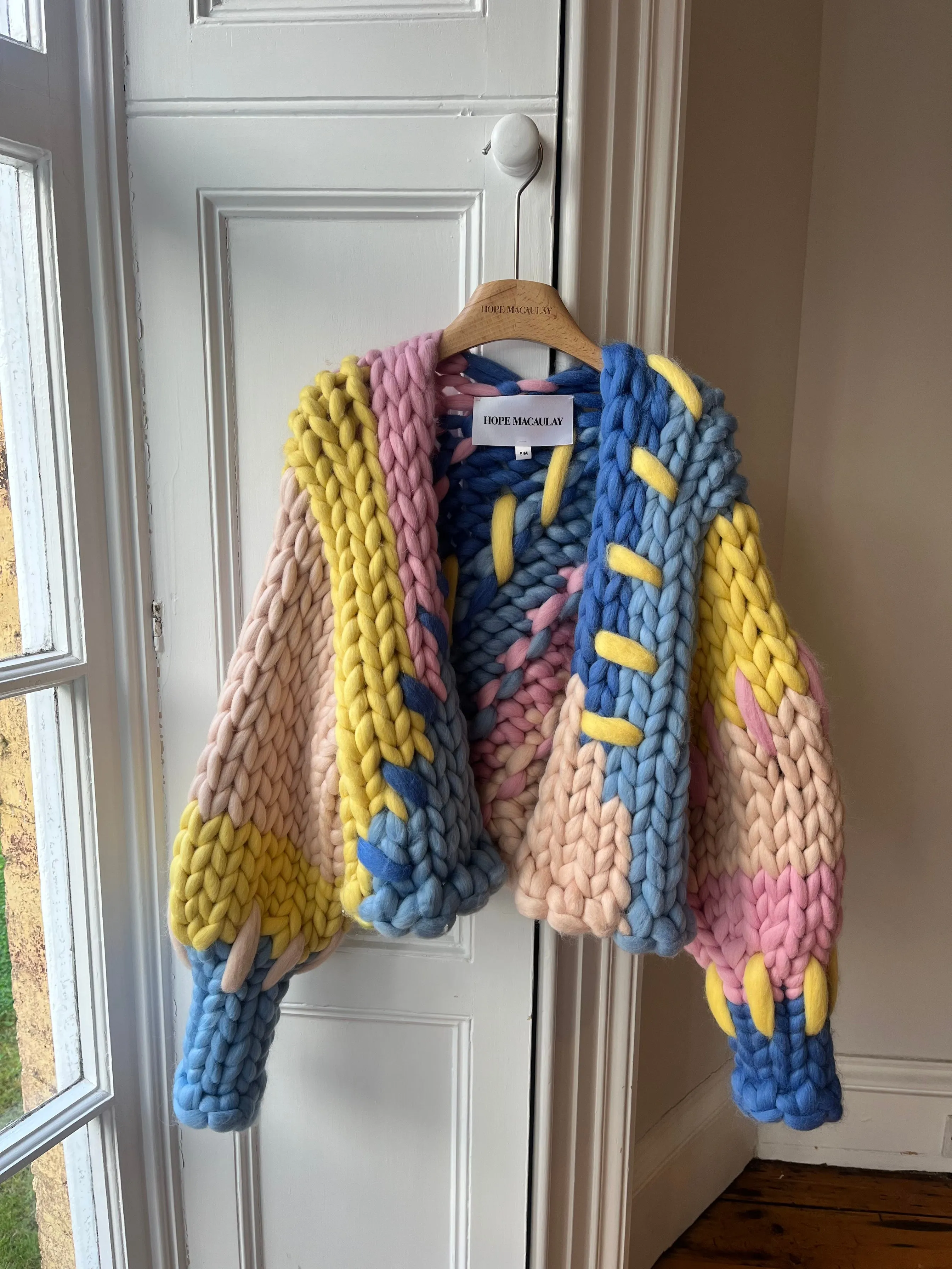 Patchwork Colossal Knit Cardigan S/M (Sample) sold by Hope Macaulay