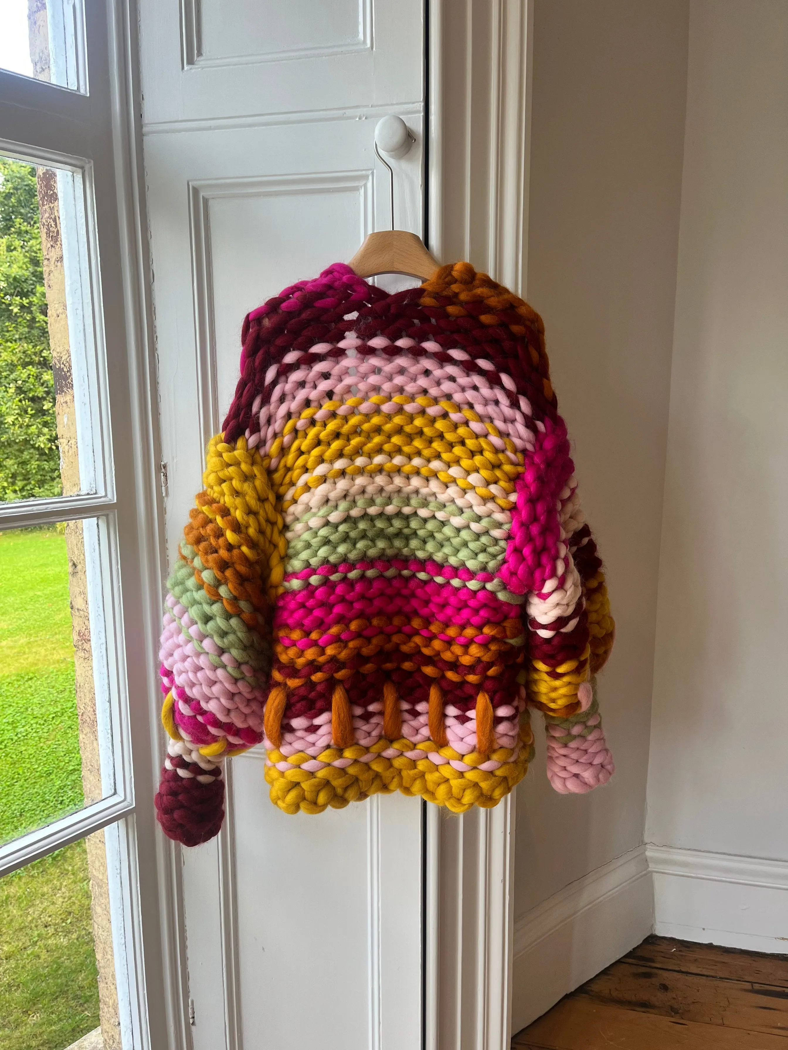 1of1 Stripe Colossal Knit Cardigan S/M (Sample) sold by Hope Macaulay product image thumbnail 3