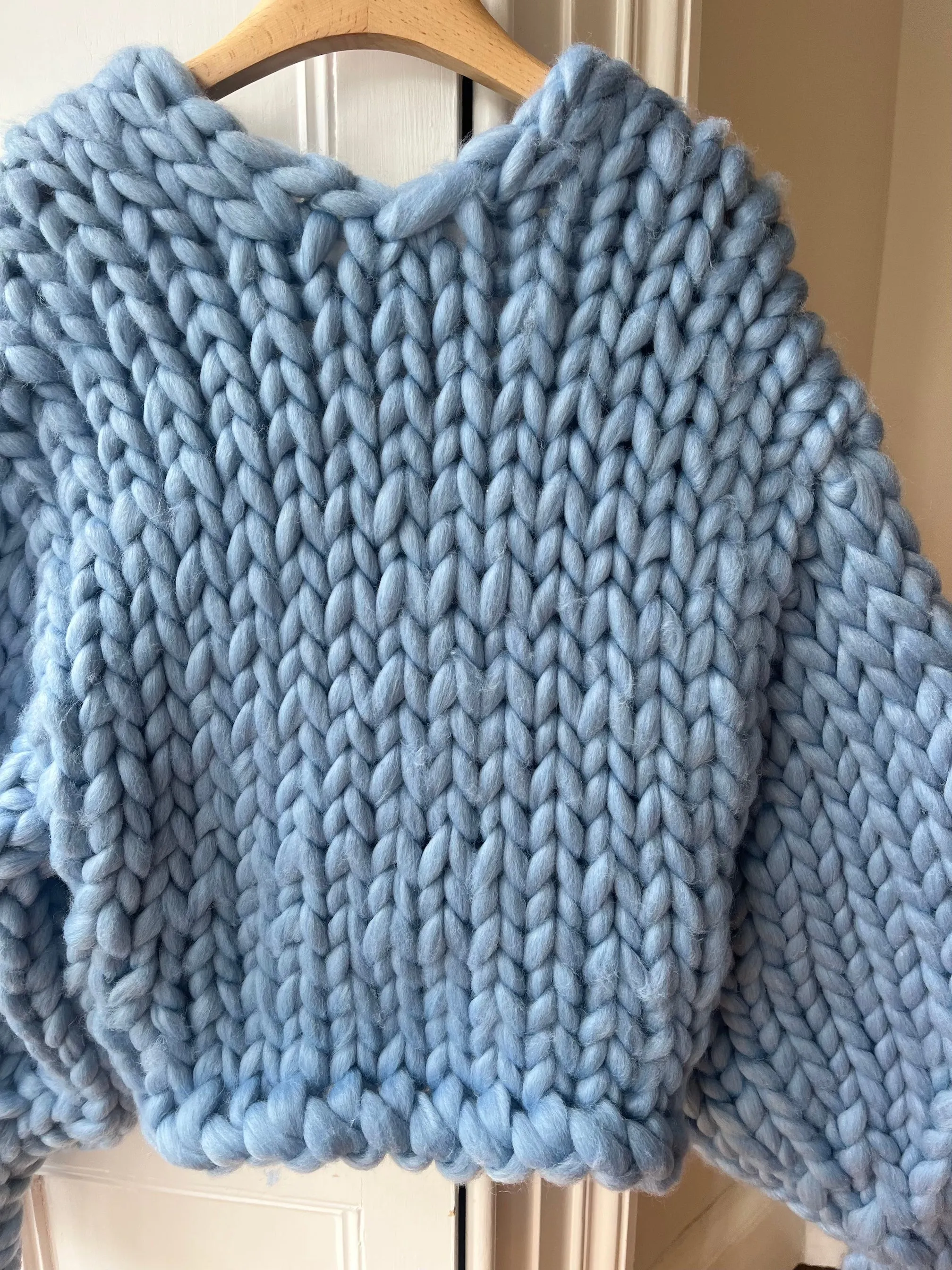 Blue Colossal Knit Cardigan (Sample) sold by Hope Macaulay product image thumbnail 4