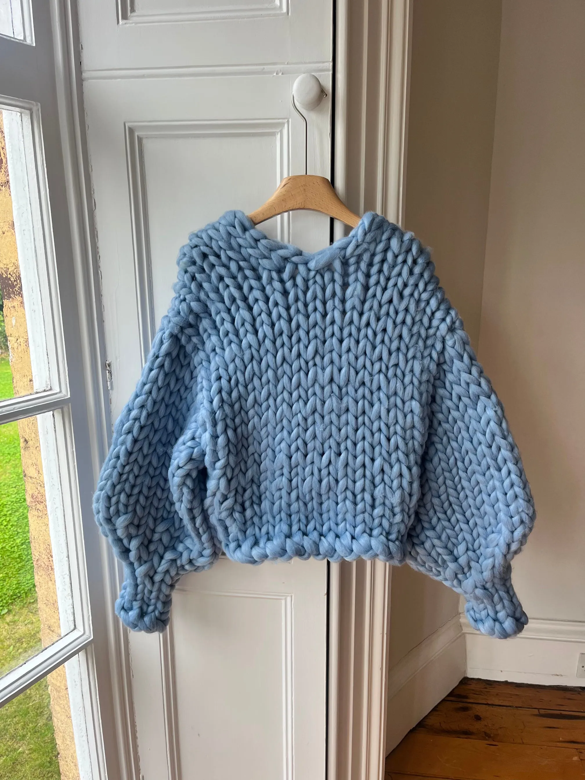 Blue Colossal Knit Cardigan (Sample) sold by Hope Macaulay product image thumbnail 3