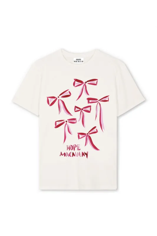 Red Bow Oversized T-shirt sold by Hope Macaulay