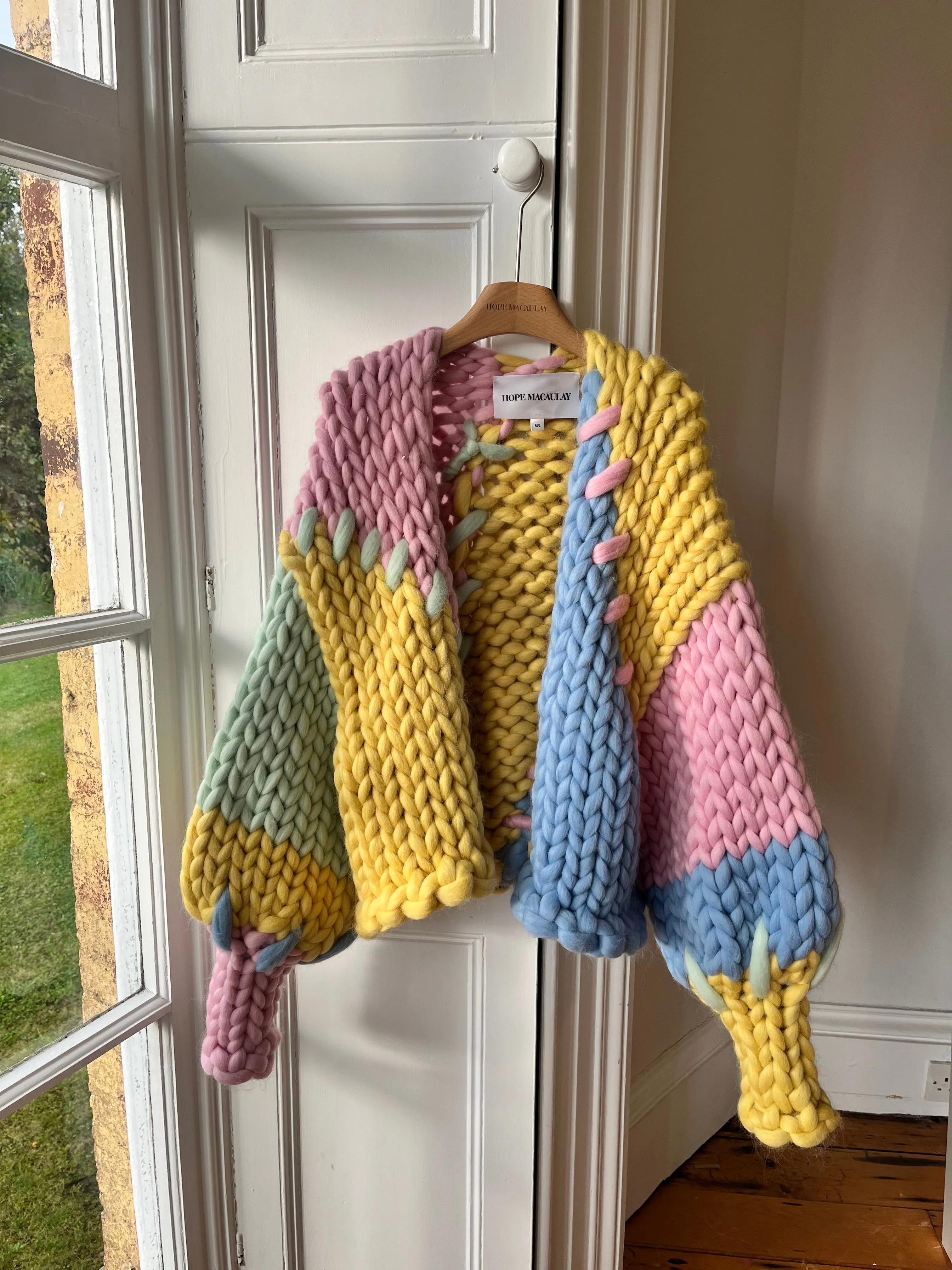 Sherbet Colossal Knit Cardigan M/L (Wool Version Sample) sold by Hope Macaulay