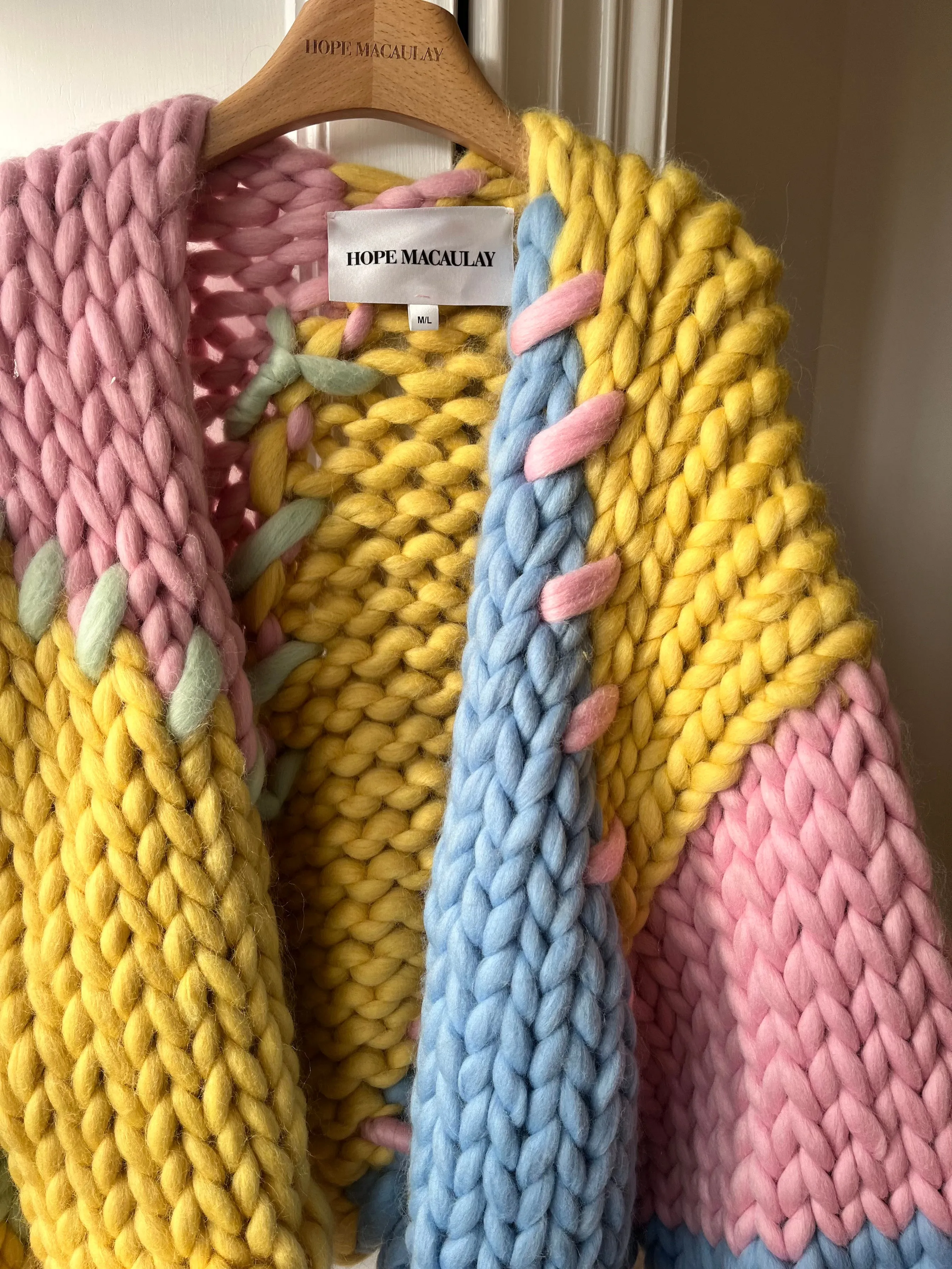 Sherbet Colossal Knit Cardigan M/L (Wool Version Sample) sold by Hope Macaulay product image thumbnail 2