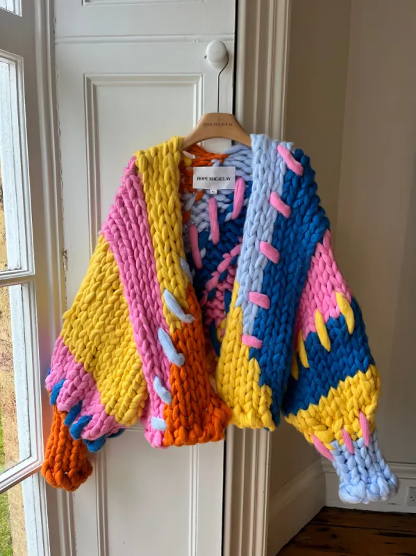 Colourful Colossal Knit Cardigan M/L (Sample) sold by Hope Macaulay