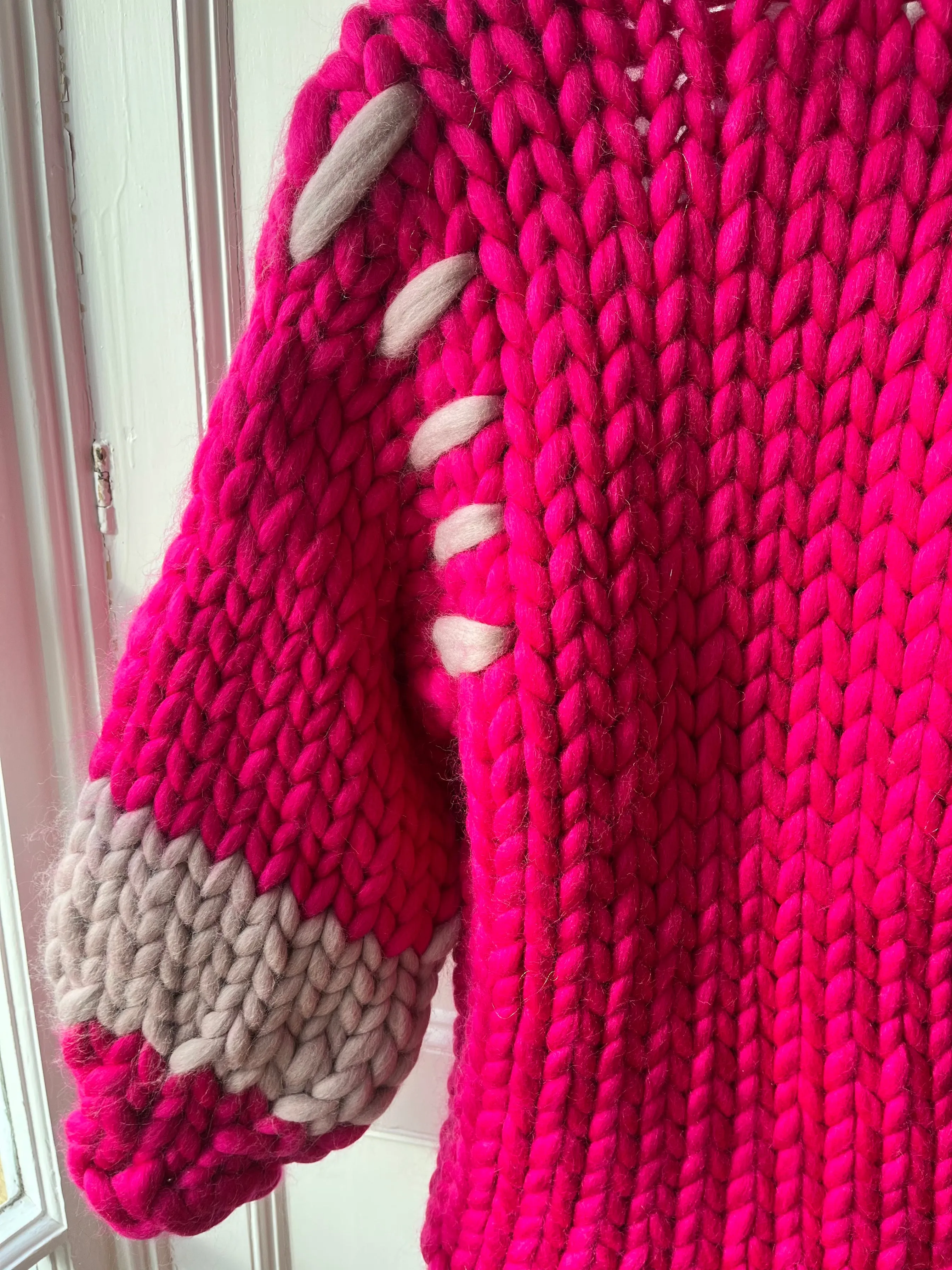 1of1 Raspberry Midi Colossal Knit Cardigan S/M (Sample) sold by Hope Macaulay product image thumbnail 4