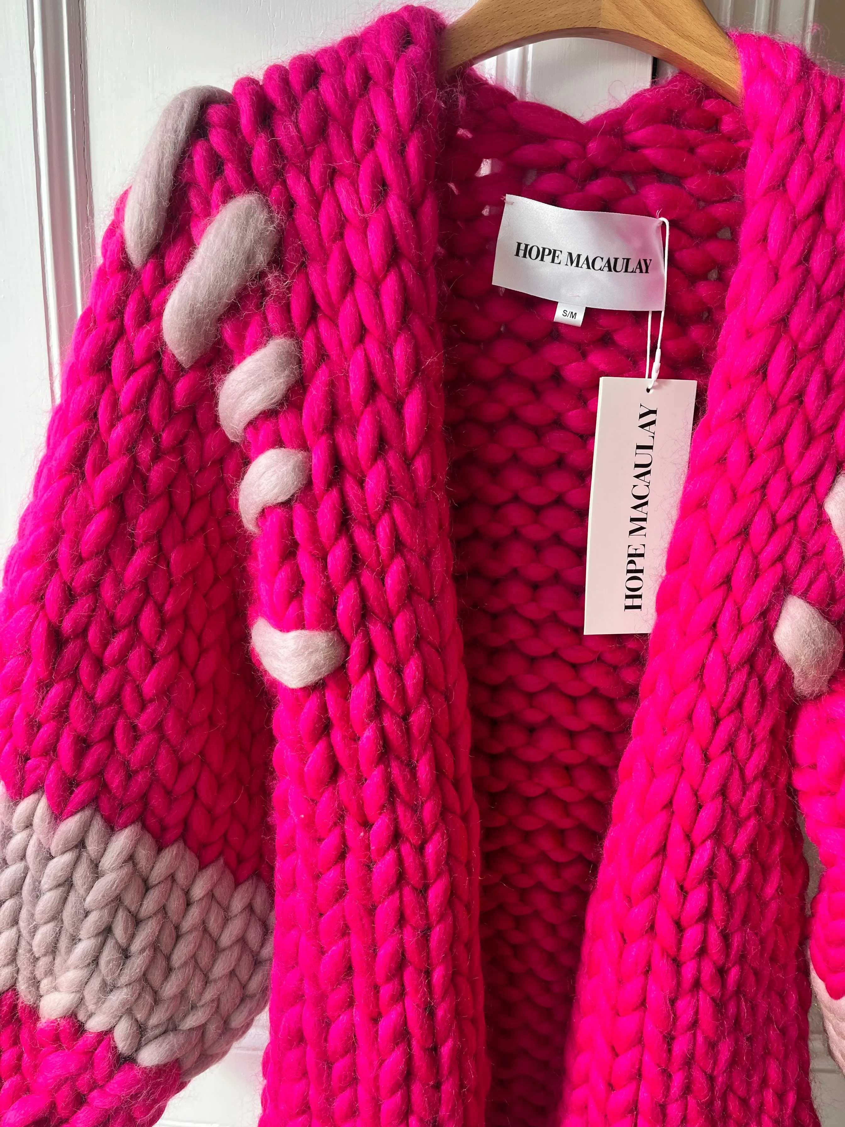 1of1 Raspberry Midi Colossal Knit Cardigan S/M (Sample) sold by Hope Macaulay product image thumbnail 2