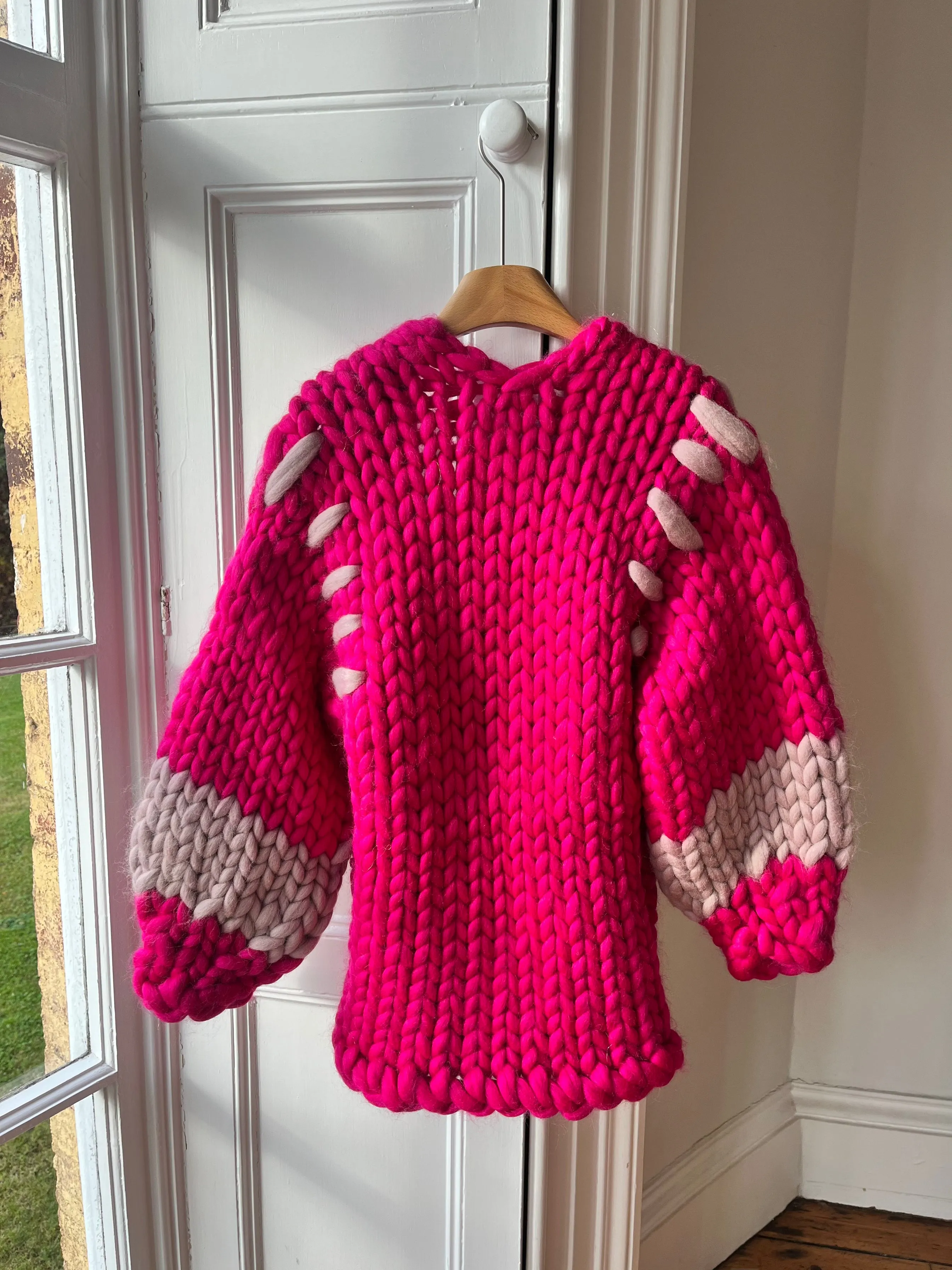 1of1 Raspberry Midi Colossal Knit Cardigan S/M (Sample) sold by Hope Macaulay product image thumbnail 3