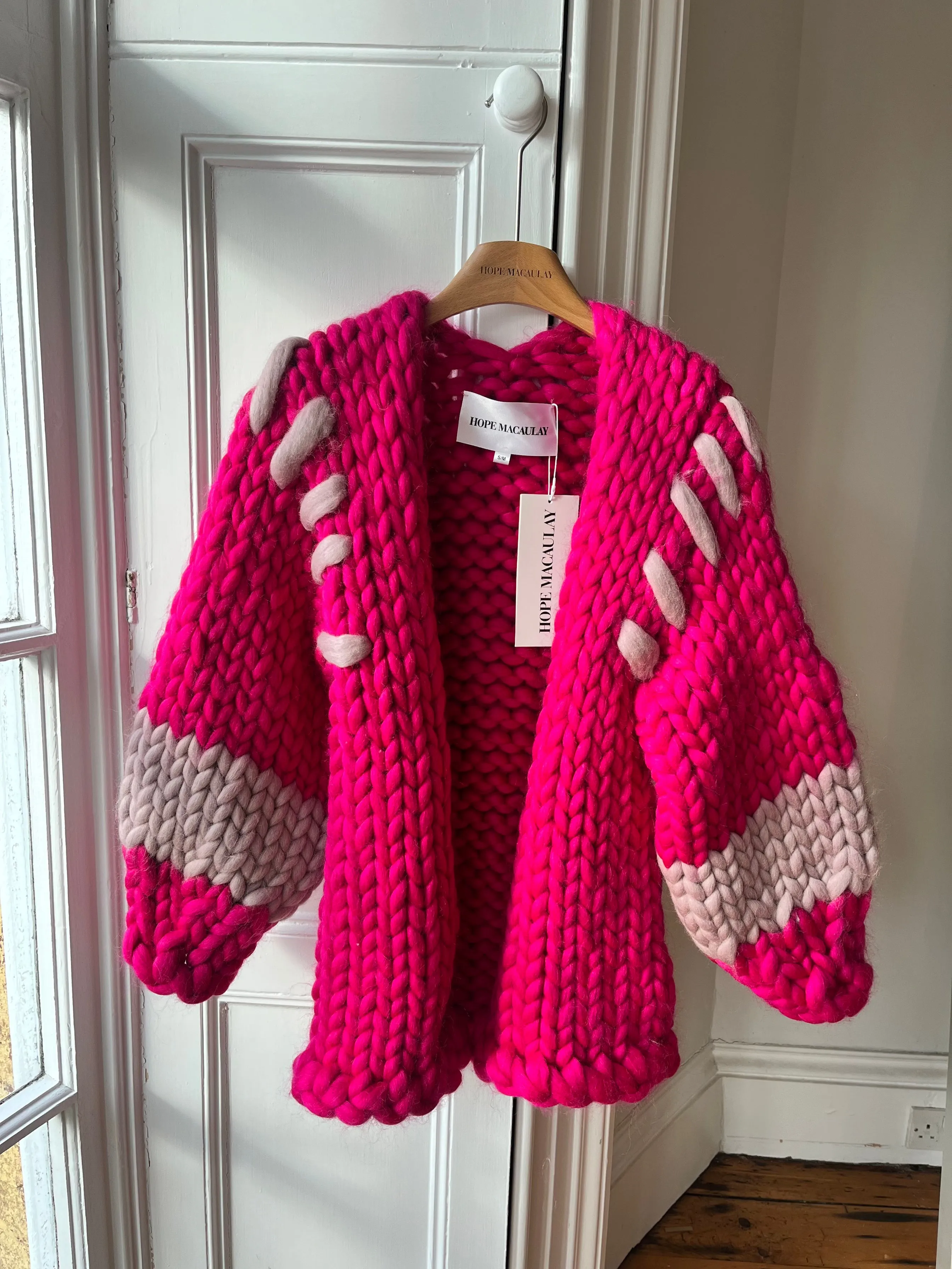 1of1 Raspberry Midi Colossal Knit Cardigan S/M (Sample) sold by Hope Macaulay
