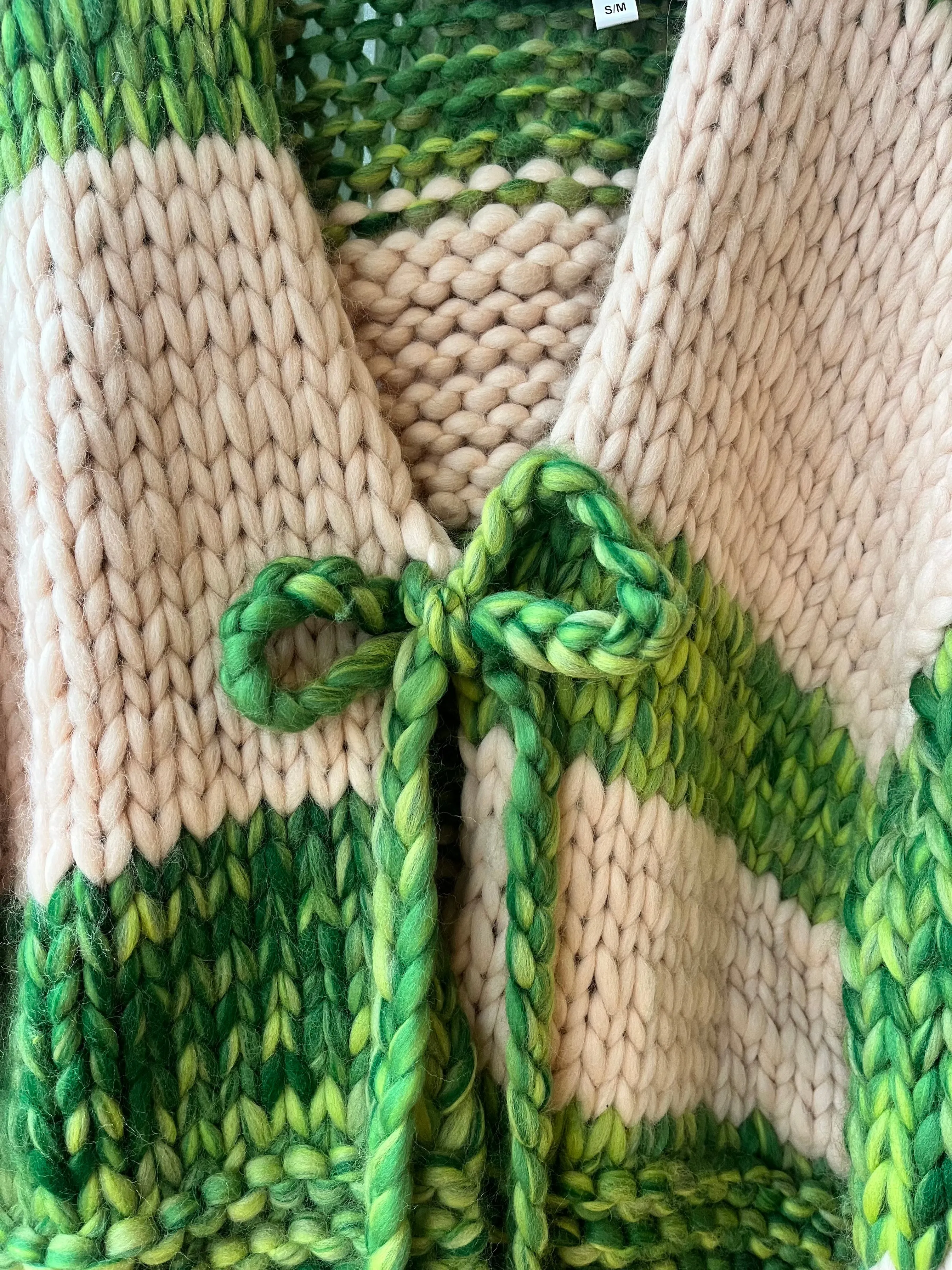 1of1 Blended Green Chunky Knit Cardigan S/M (Sample) sold by Hope Macaulay product image thumbnail 2