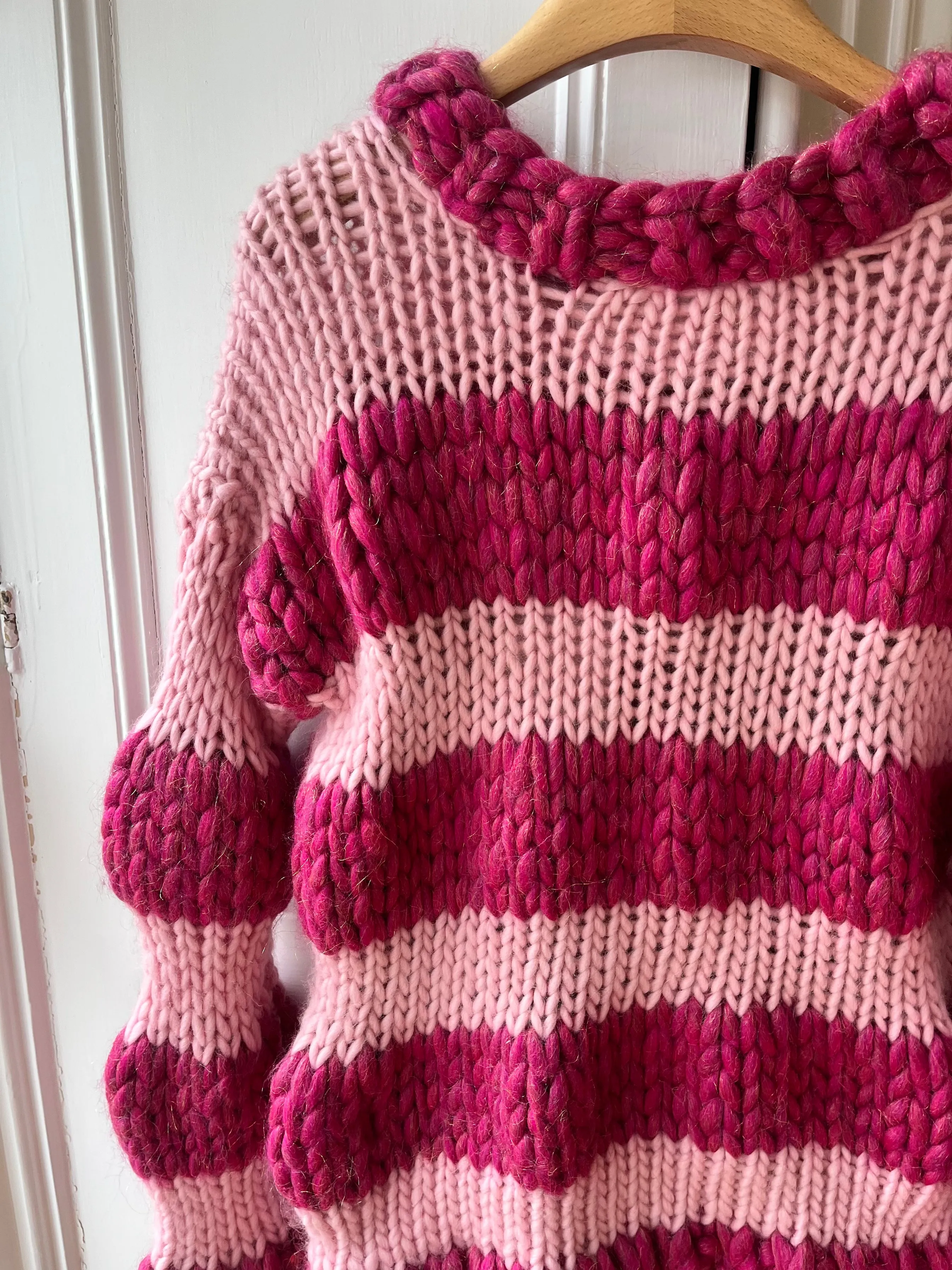 Sparkle Pink Bubble Knit Sweater S/M (Limited Edition Sample) sold by Hope Macaulay product image thumbnail 4