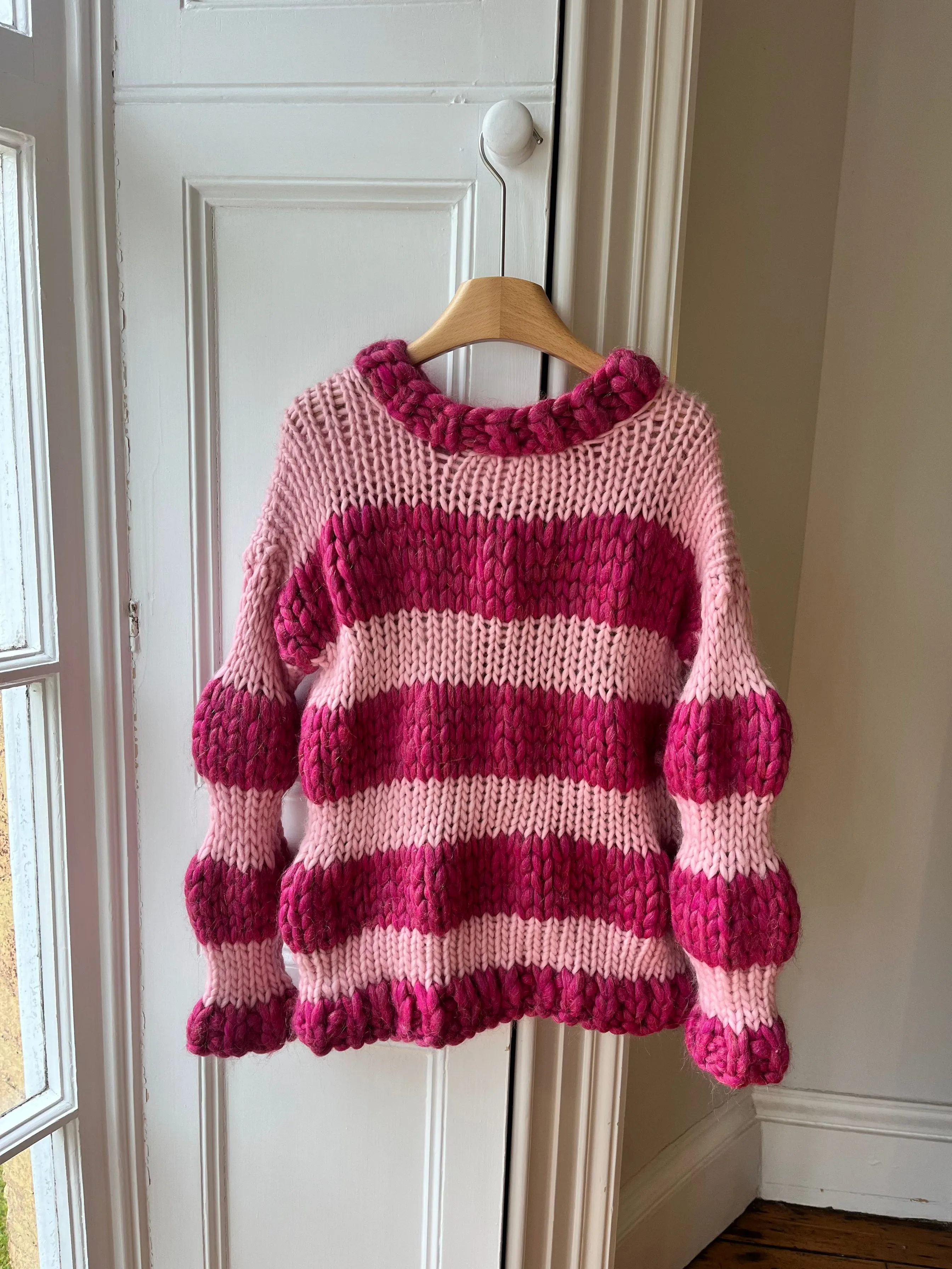 Sparkle Pink Bubble Knit Sweater S/M (Limited Edition Sample) sold by Hope Macaulay product image thumbnail 3