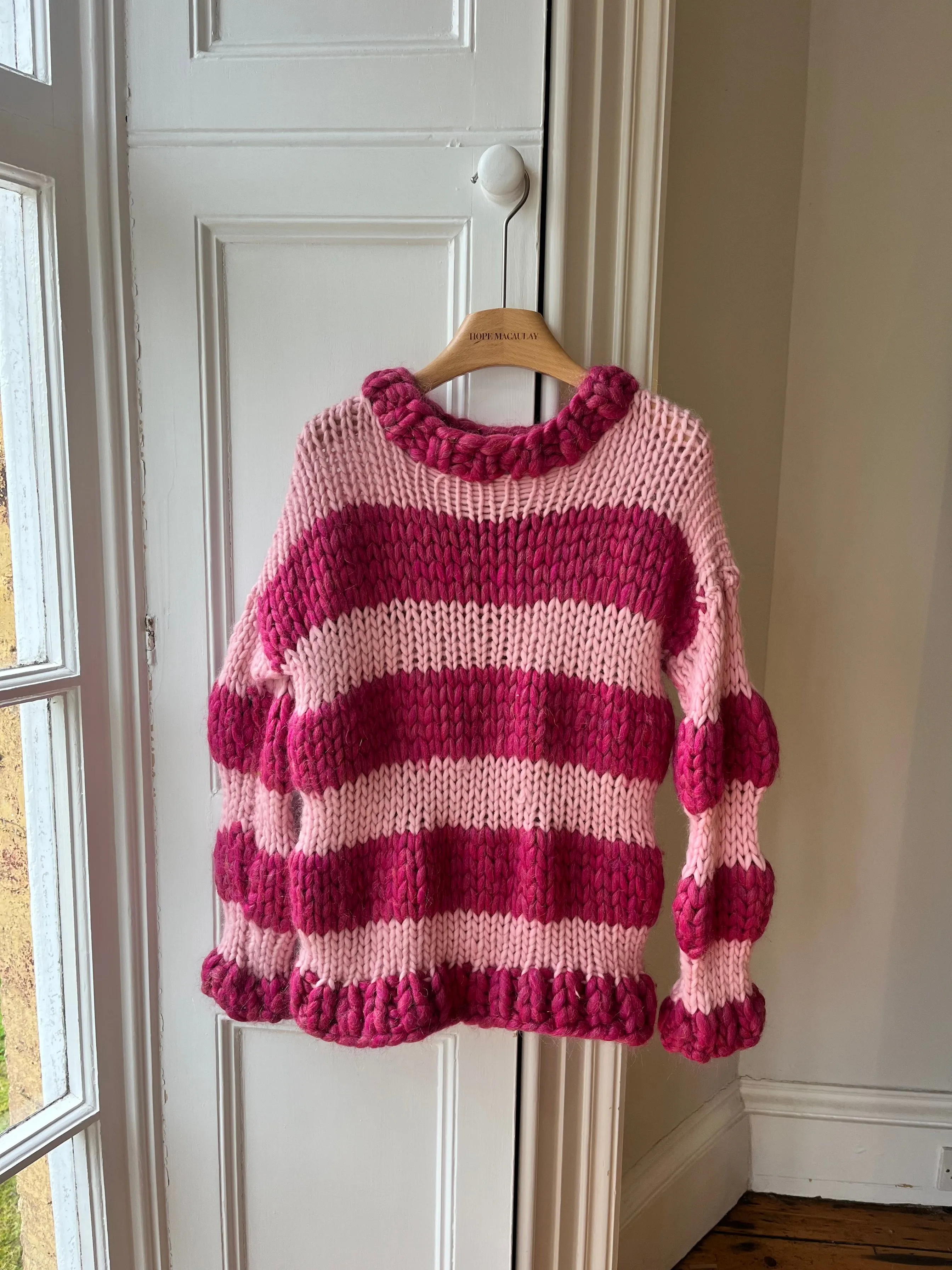 Sparkle Pink Bubble Knit Sweater S/M (Limited Edition Sample) sold by Hope Macaulay