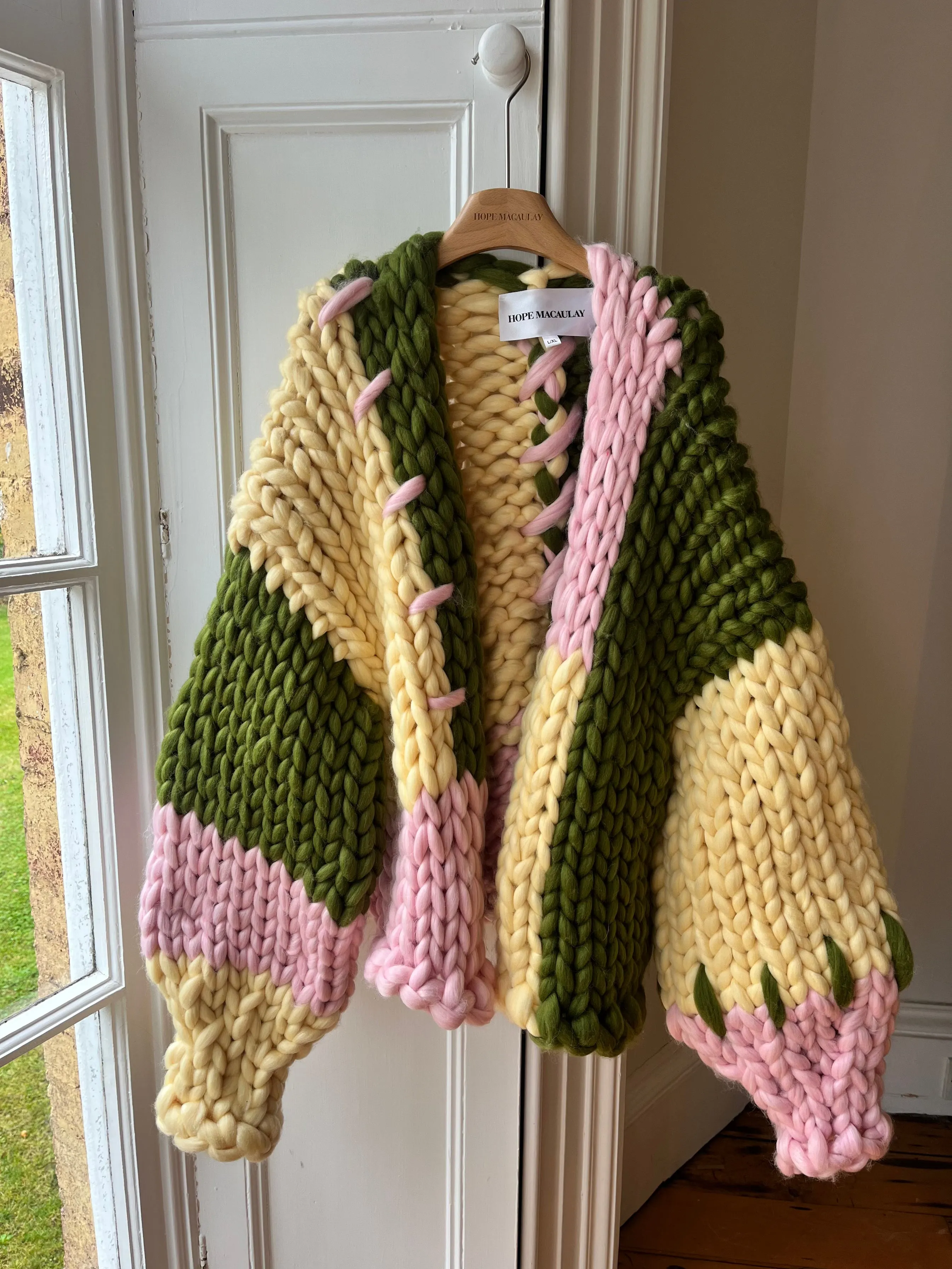 Olive Colossal Knit Cardigan XXL (Sample) sold by Hope Macaulay