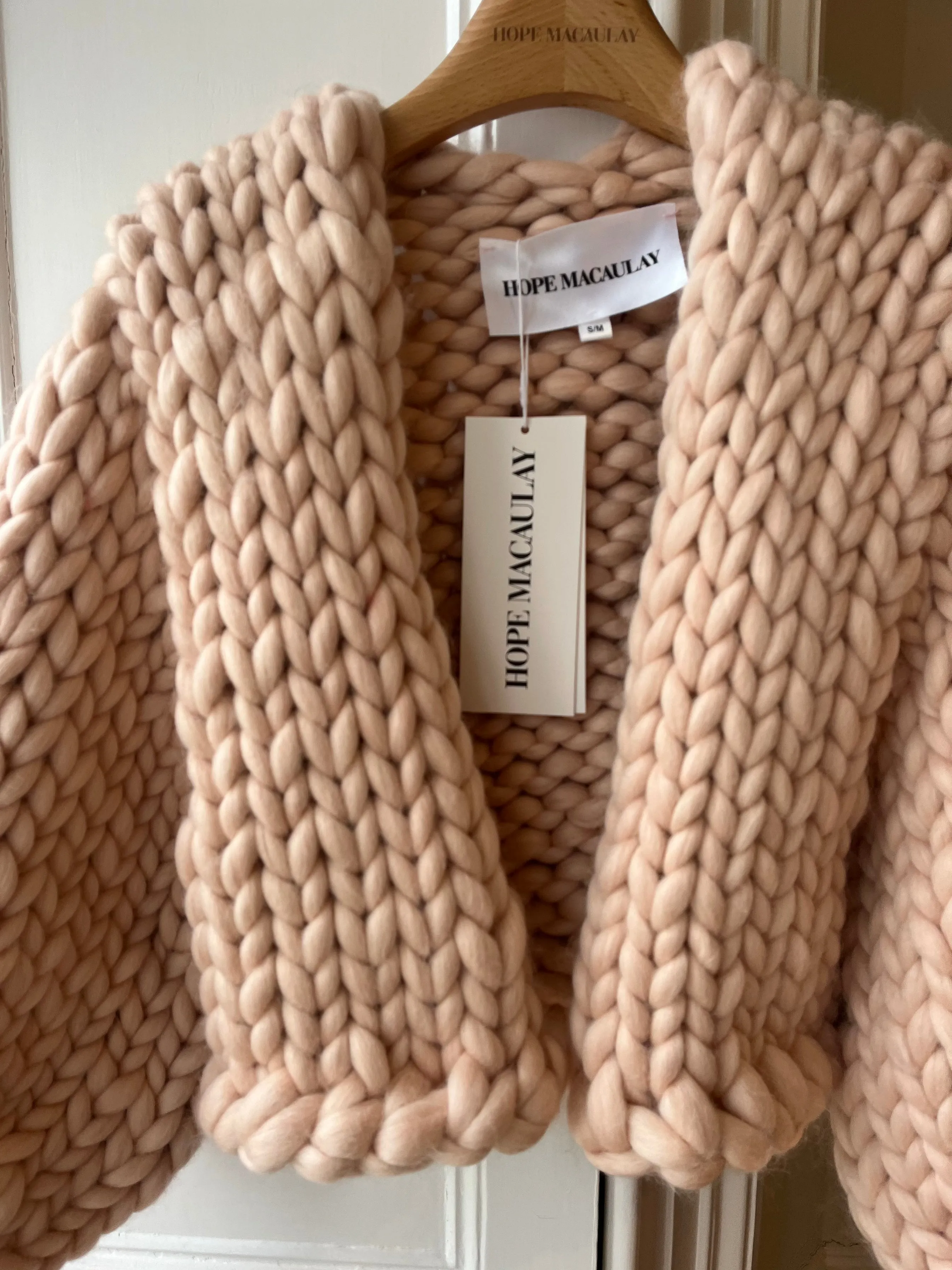 Cream Colossal Knit Cardigan S/M (Sample) sold by Hope Macaulay product image thumbnail 2