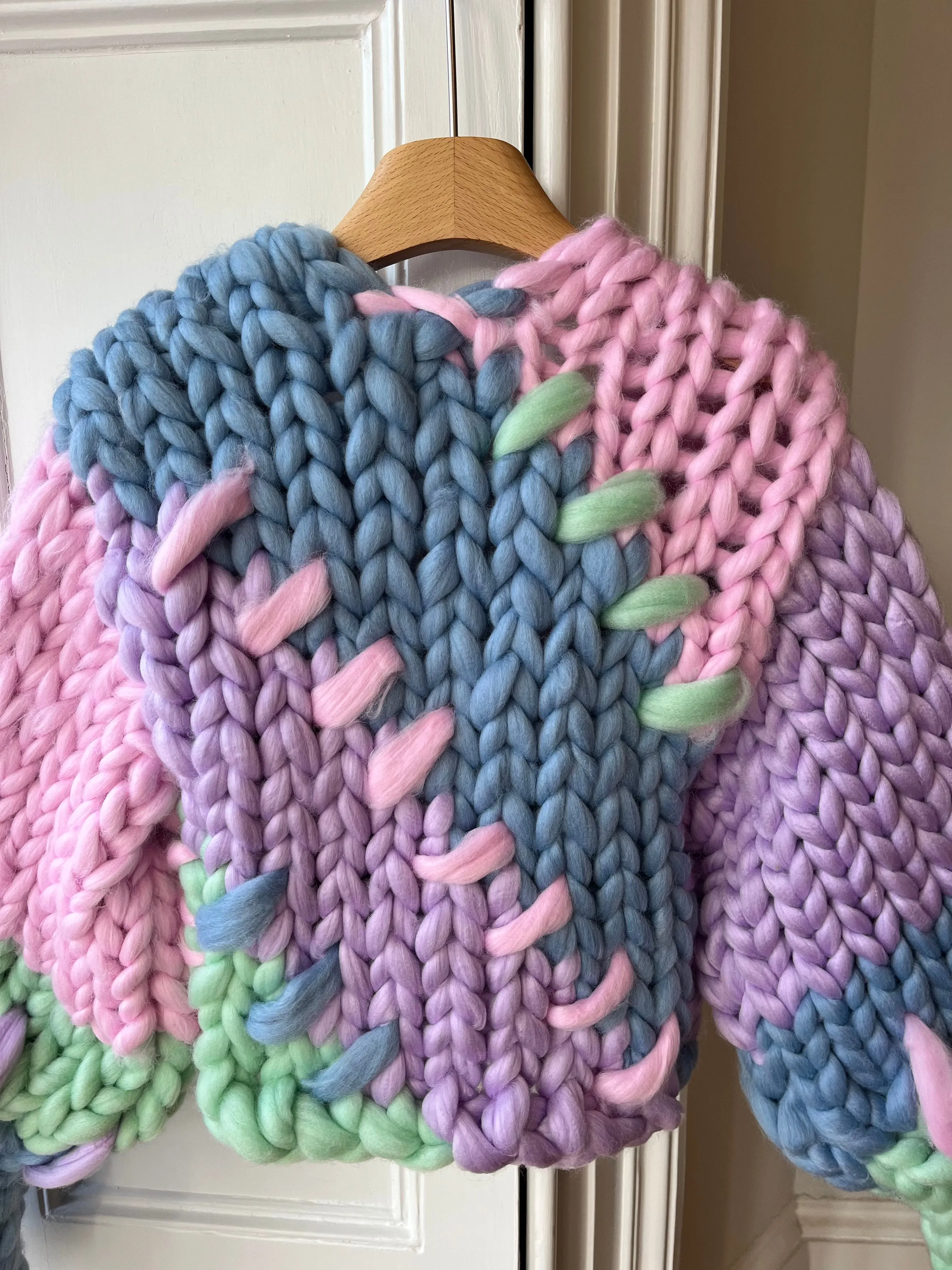 1of1 Mint, Pink & Purple Colossal Knit Cardigan XS/S (Sample) sold by Hope Macaulay product image thumbnail 4