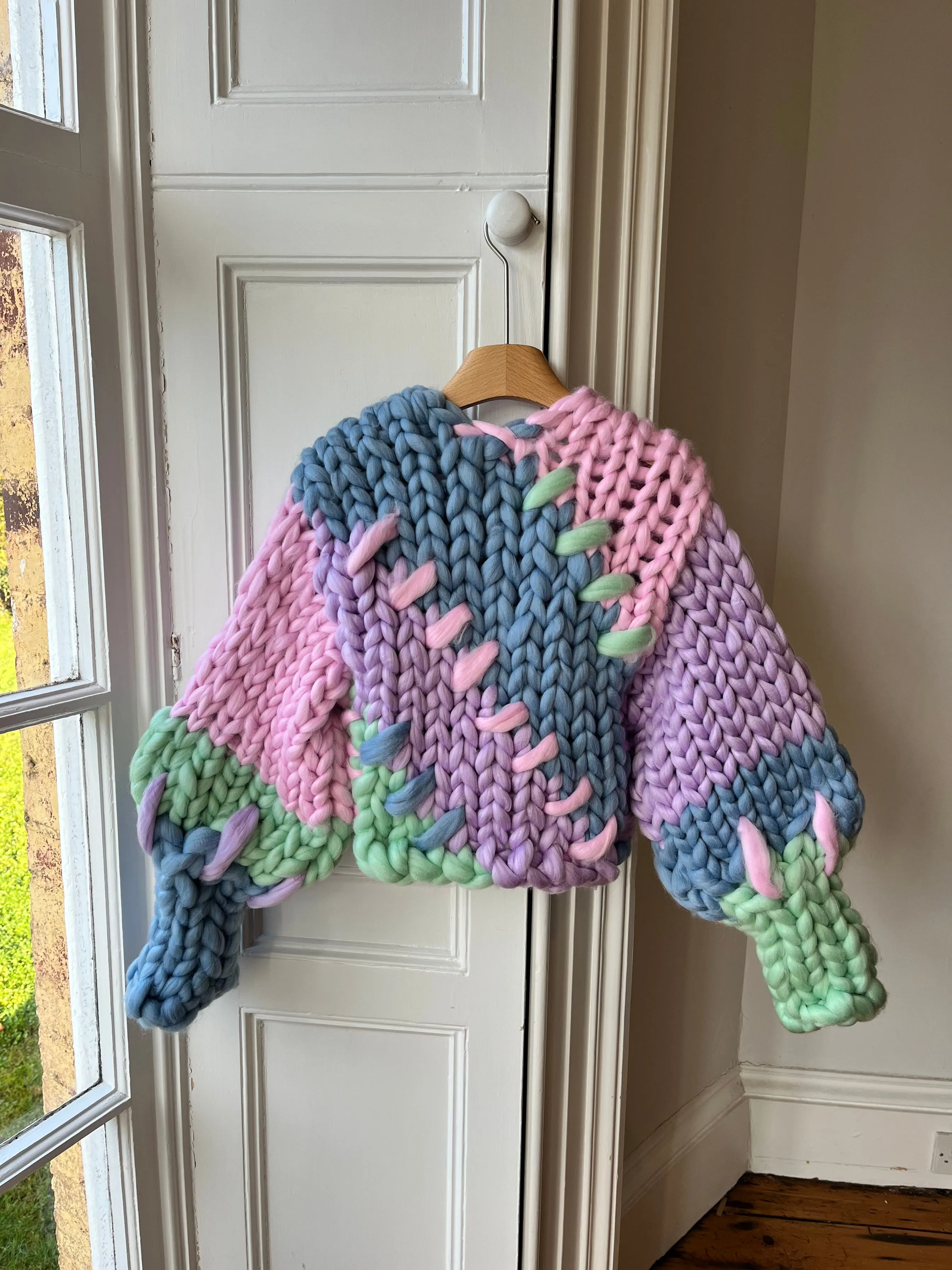 1of1 Mint, Pink & Purple Colossal Knit Cardigan XS/S (Sample) sold by Hope Macaulay product image thumbnail 3