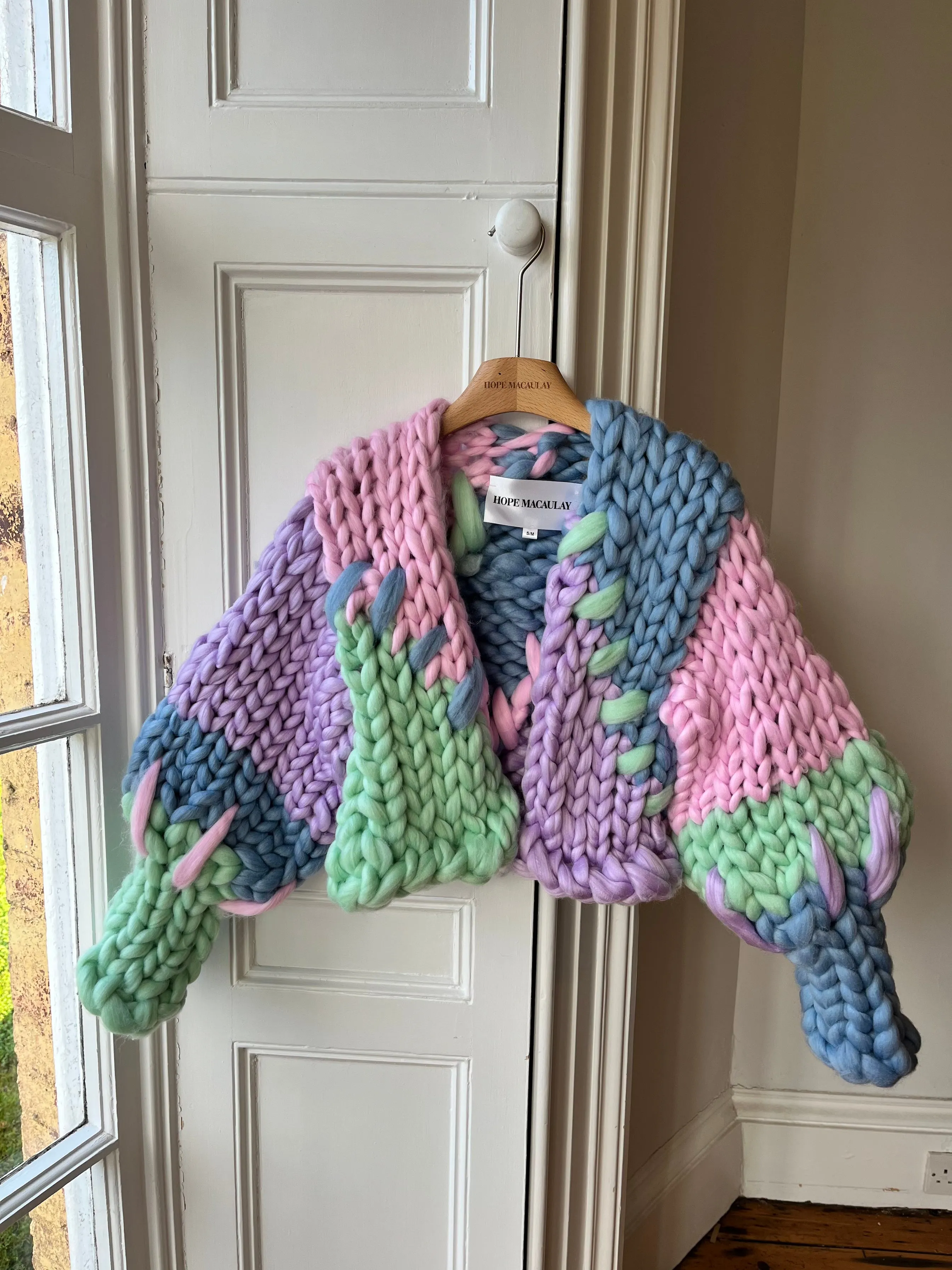 1of1 Mint, Pink & Purple Colossal Knit Cardigan XS/S (Sample) sold by Hope Macaulay