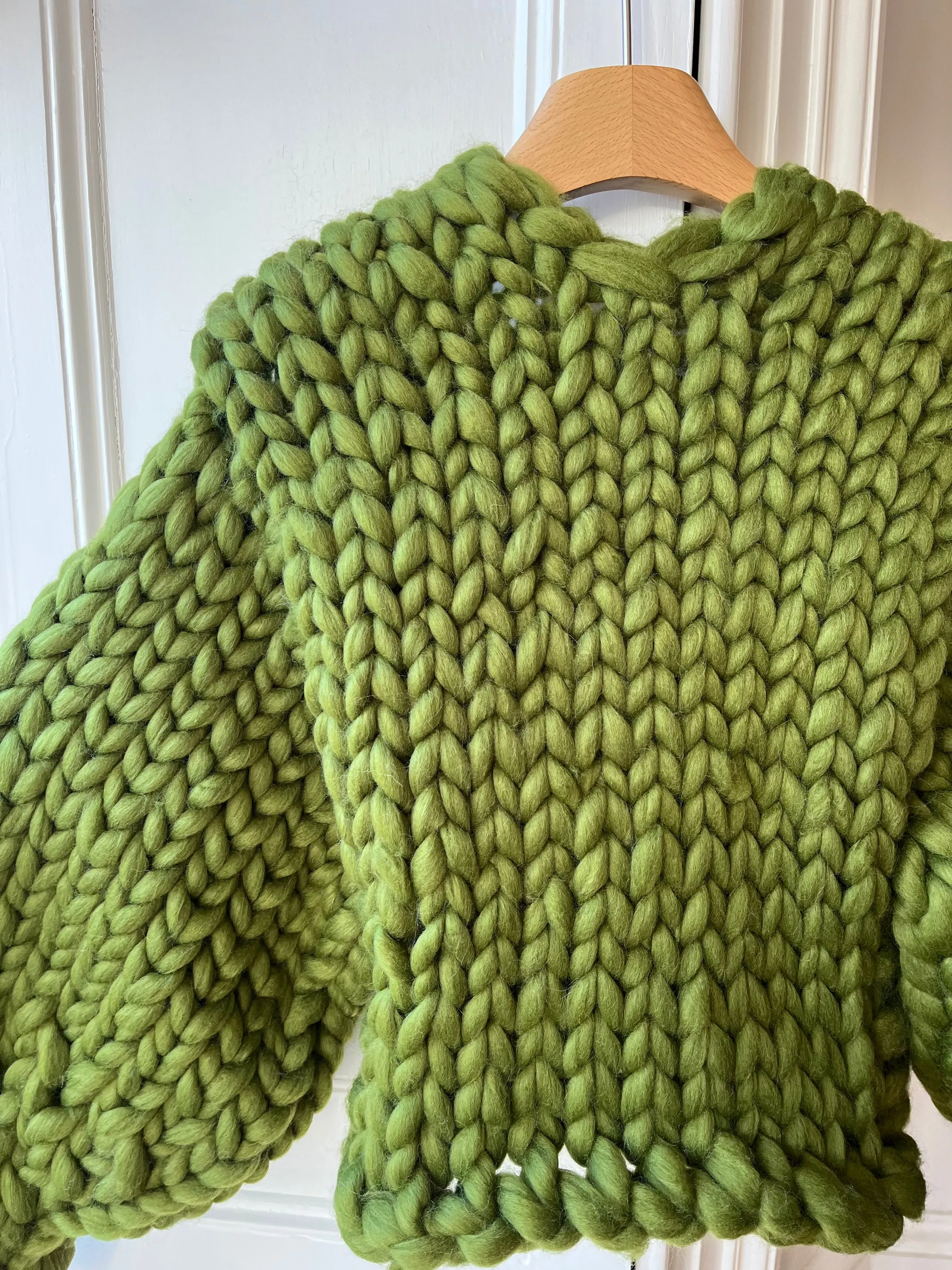 Olive Colossal Knit Cardigan S/M (Sample) sold by Hope Macaulay product image thumbnail 4