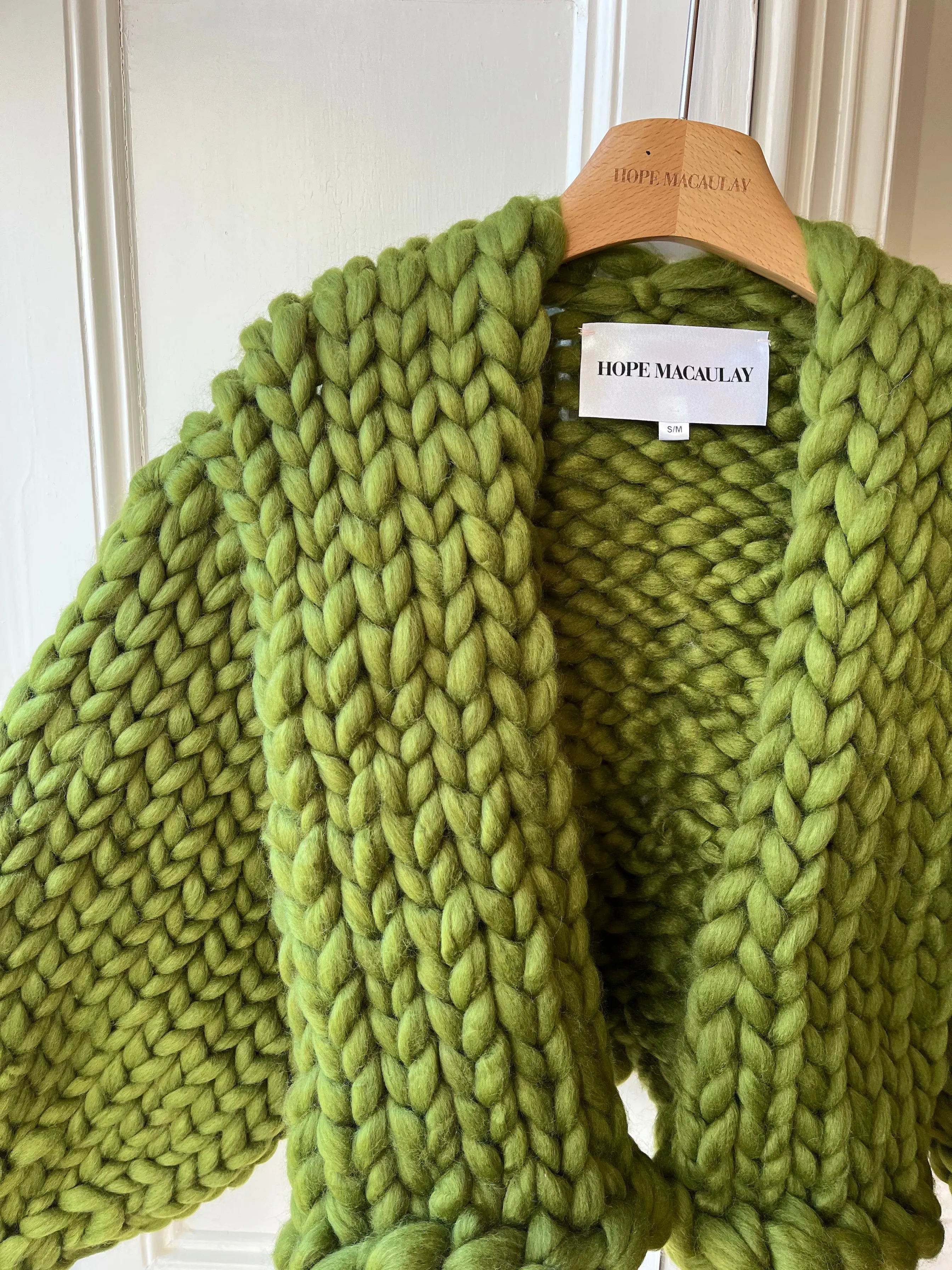 Olive Colossal Knit Cardigan S/M (Sample) sold by Hope Macaulay product image thumbnail 2