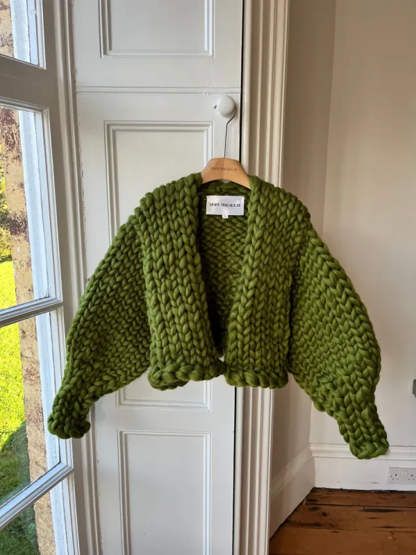 Olive Colossal Knit Cardigan S/M (Sample) sold by Hope Macaulay