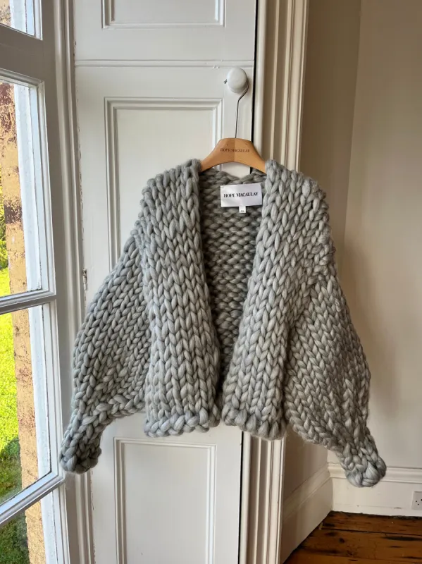 Grey Vegan Colossal Knit Cardigan (Sample) sold by Hope Macaulay