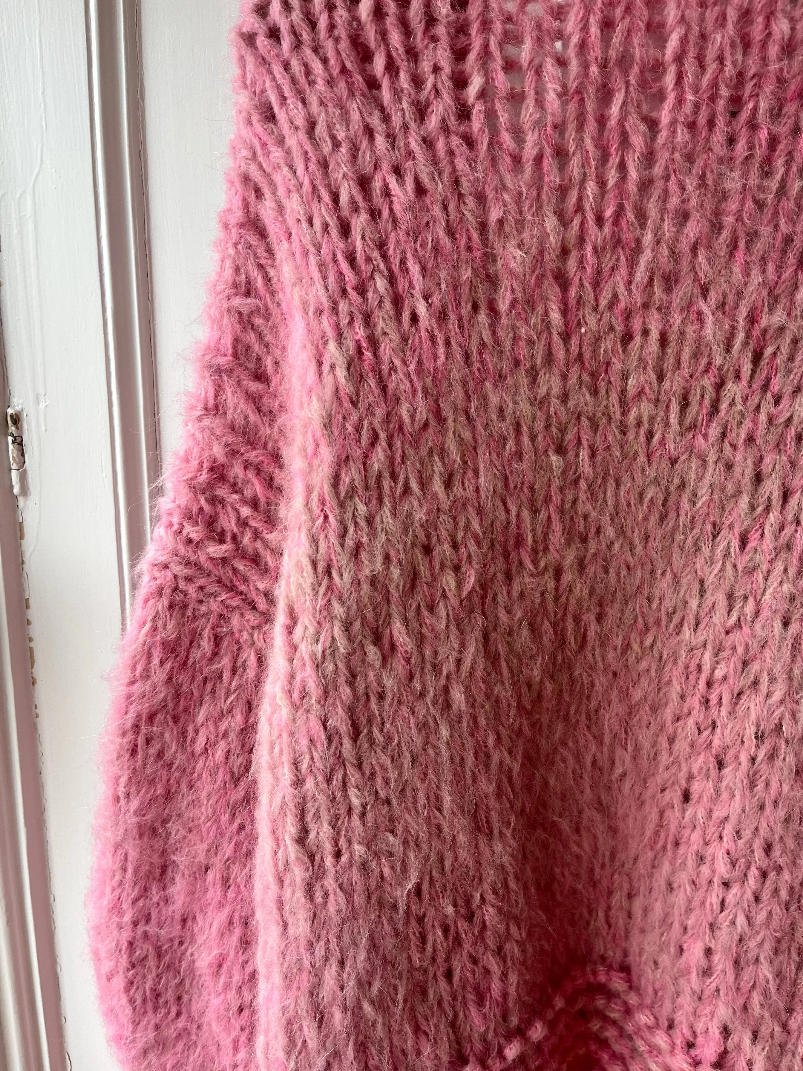 Pink Fluffy Knit Cardigan (Sample) sold by Hope Macaulay product image thumbnail 4