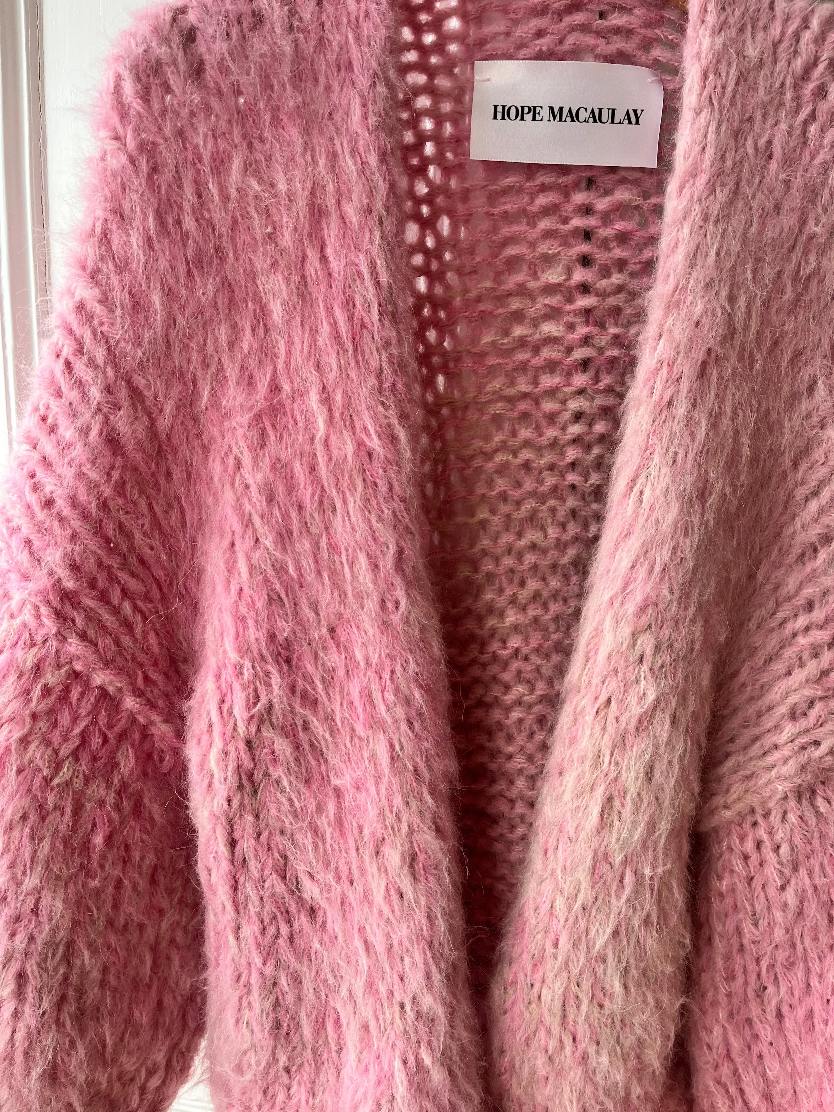 Pink Fluffy Knit Cardigan (Sample) sold by Hope Macaulay product image thumbnail 2