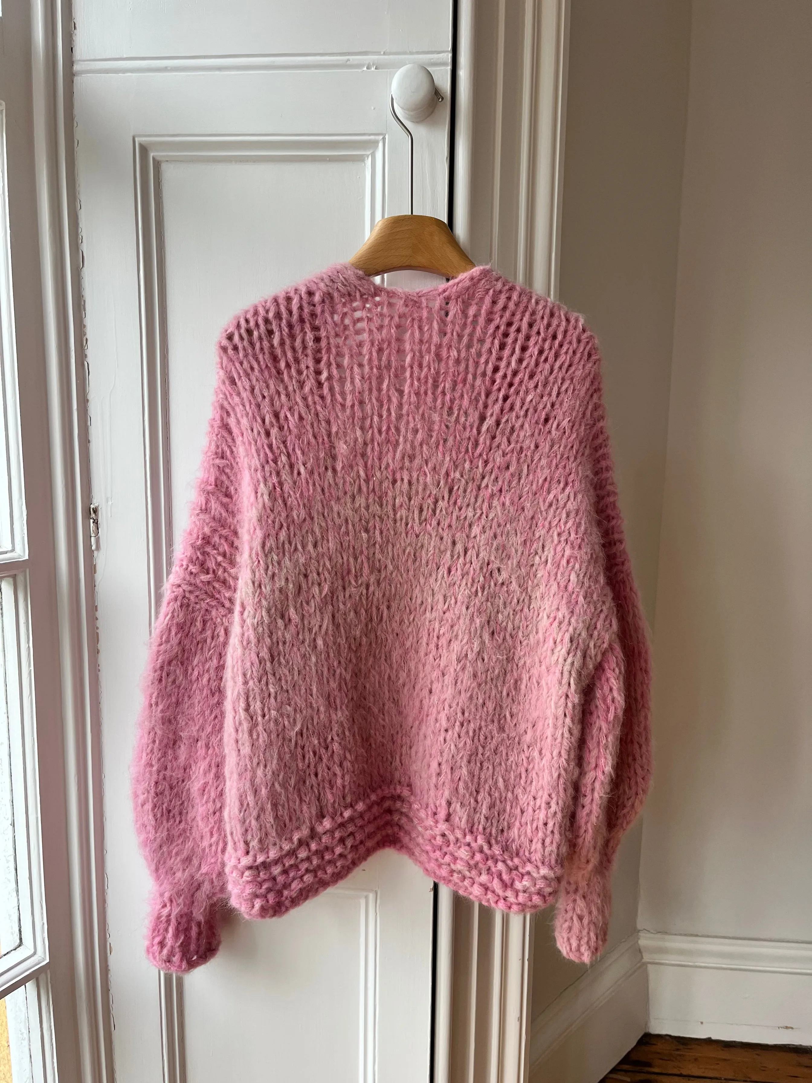 Pink Fluffy Knit Cardigan (Sample) sold by Hope Macaulay product image thumbnail 3