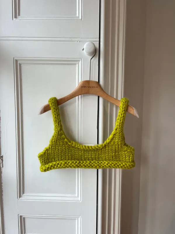 Gooseberry Chunky Knit Bralette (Sample) sold by Hope Macaulay