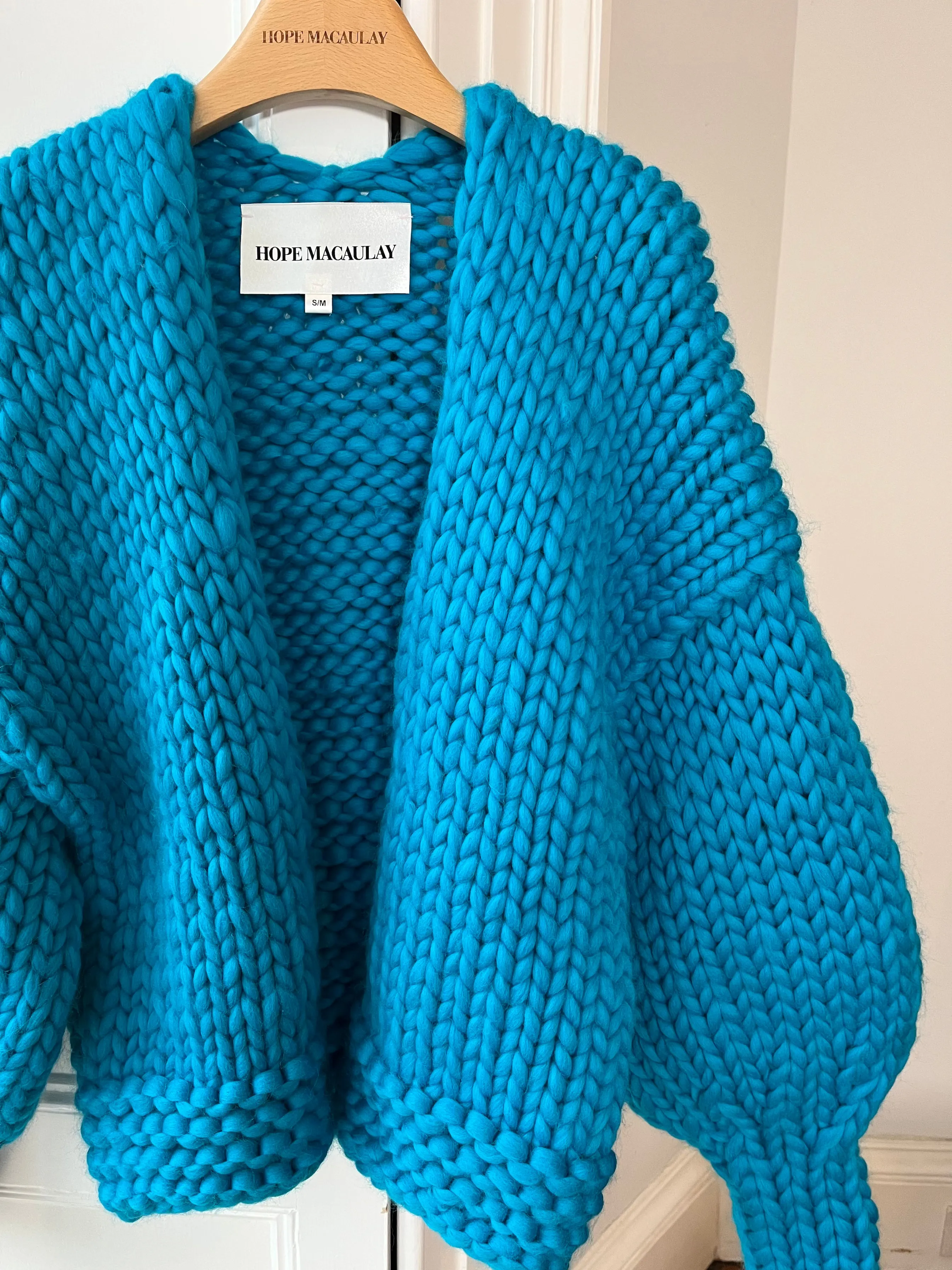 1of1 Blue Chunky Knit Cardigan S/M (Sample) sold by Hope Macaulay product image thumbnail 2