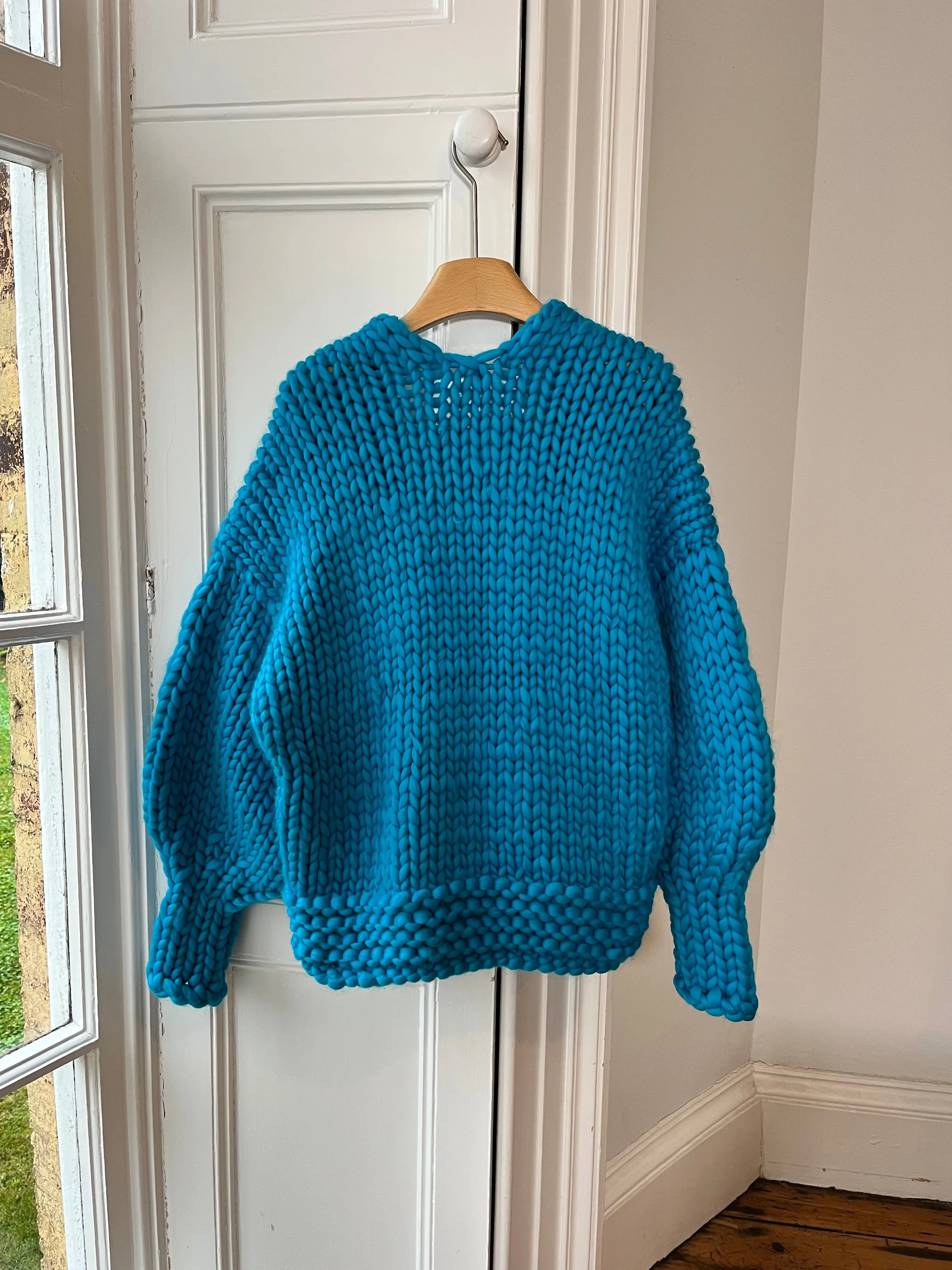 1of1 Blue Chunky Knit Cardigan S/M (Sample) sold by Hope Macaulay product image thumbnail 3