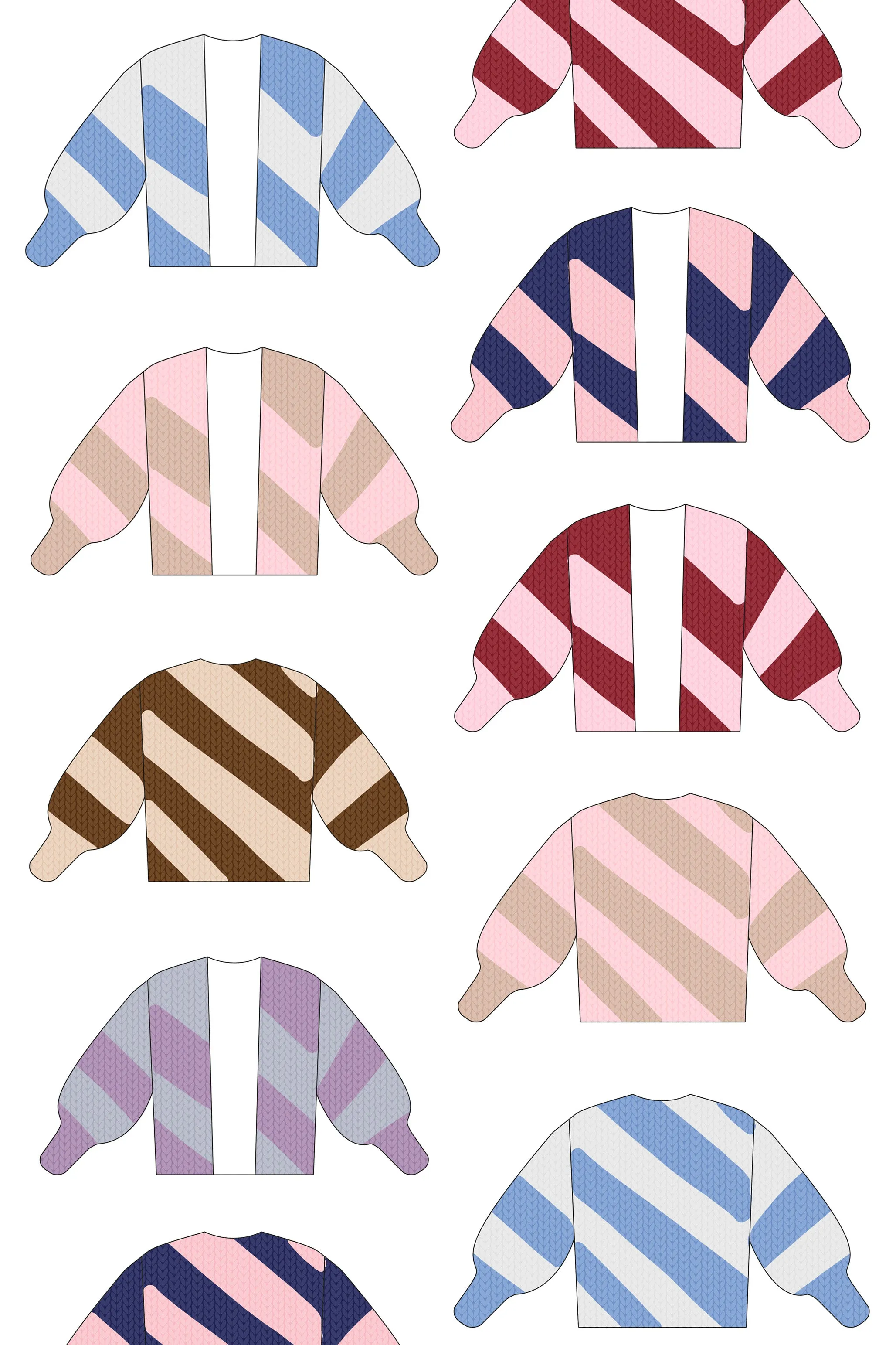 *CUSTOM* Diagonal Colossal Knit Cardigan sold by Hope Macaulay