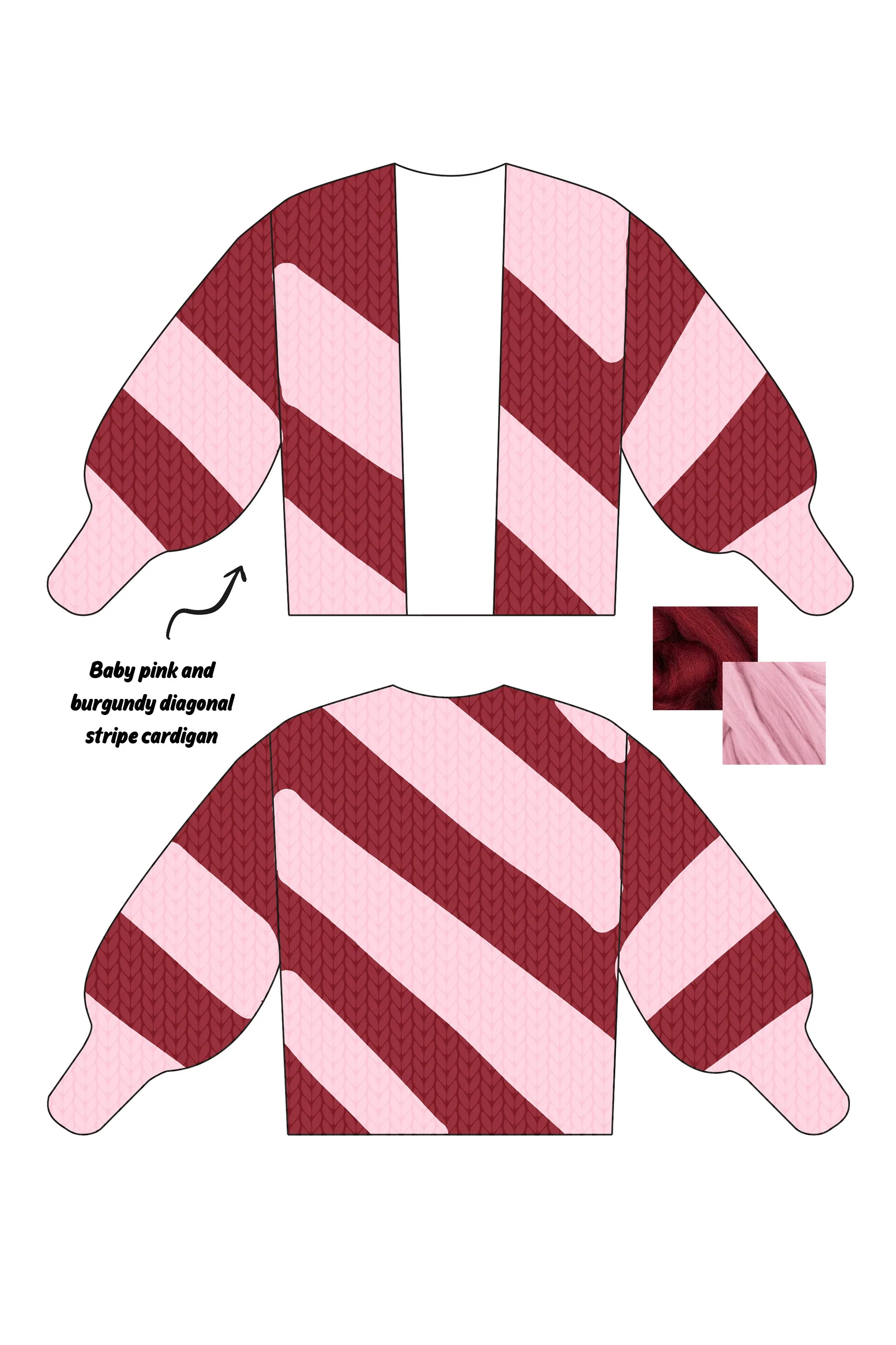 *CUSTOM* Diagonal Colossal Knit Cardigan sold by Hope Macaulay product image thumbnail 3