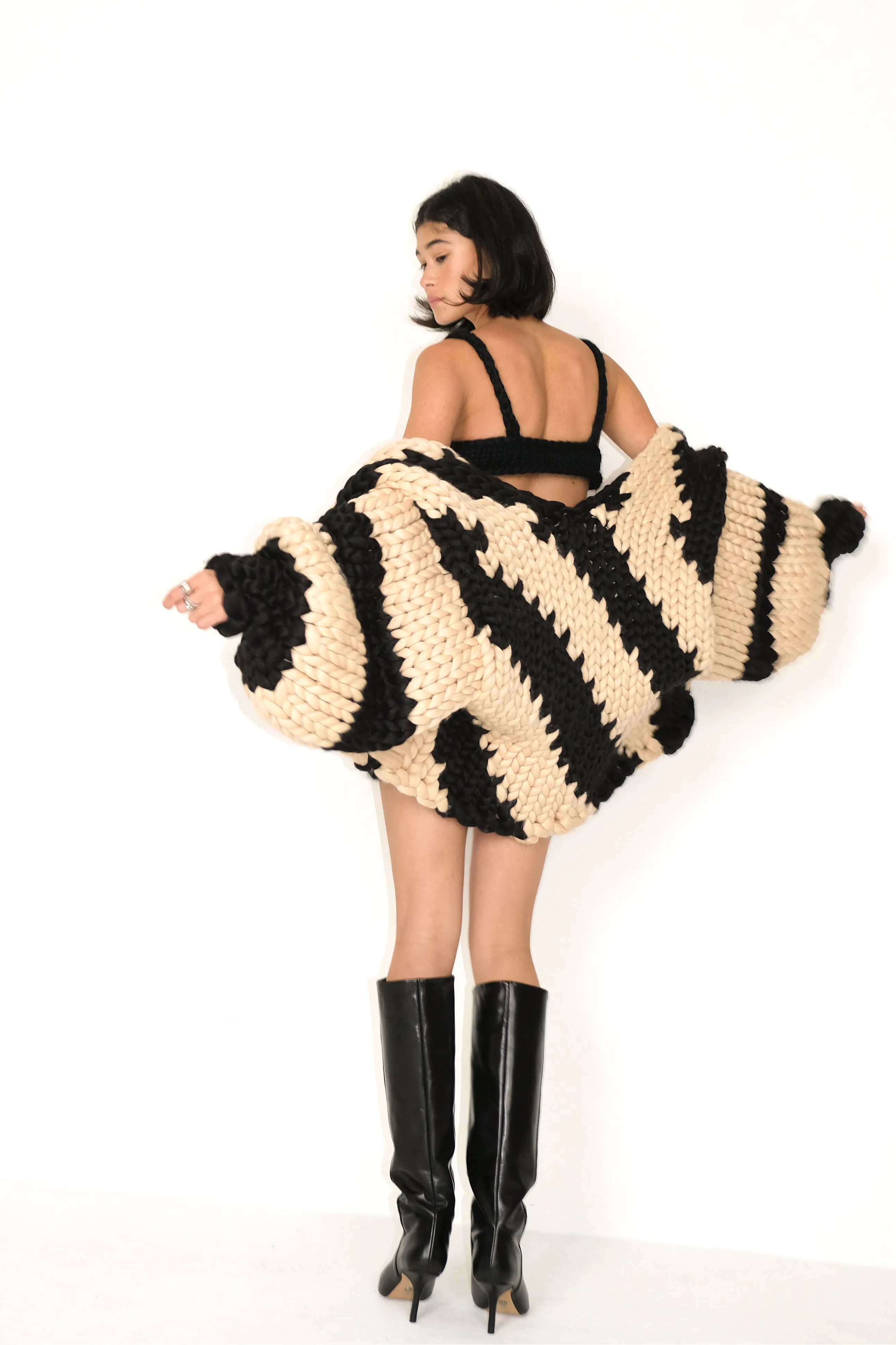 *CUSTOM* Diagonal Colossal Knit Cardigan sold by Hope Macaulay product image thumbnail 2