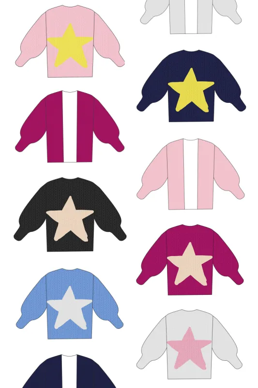 *CUSTOM* Star Colossal Knit Cardigan sold by Hope Macaulay