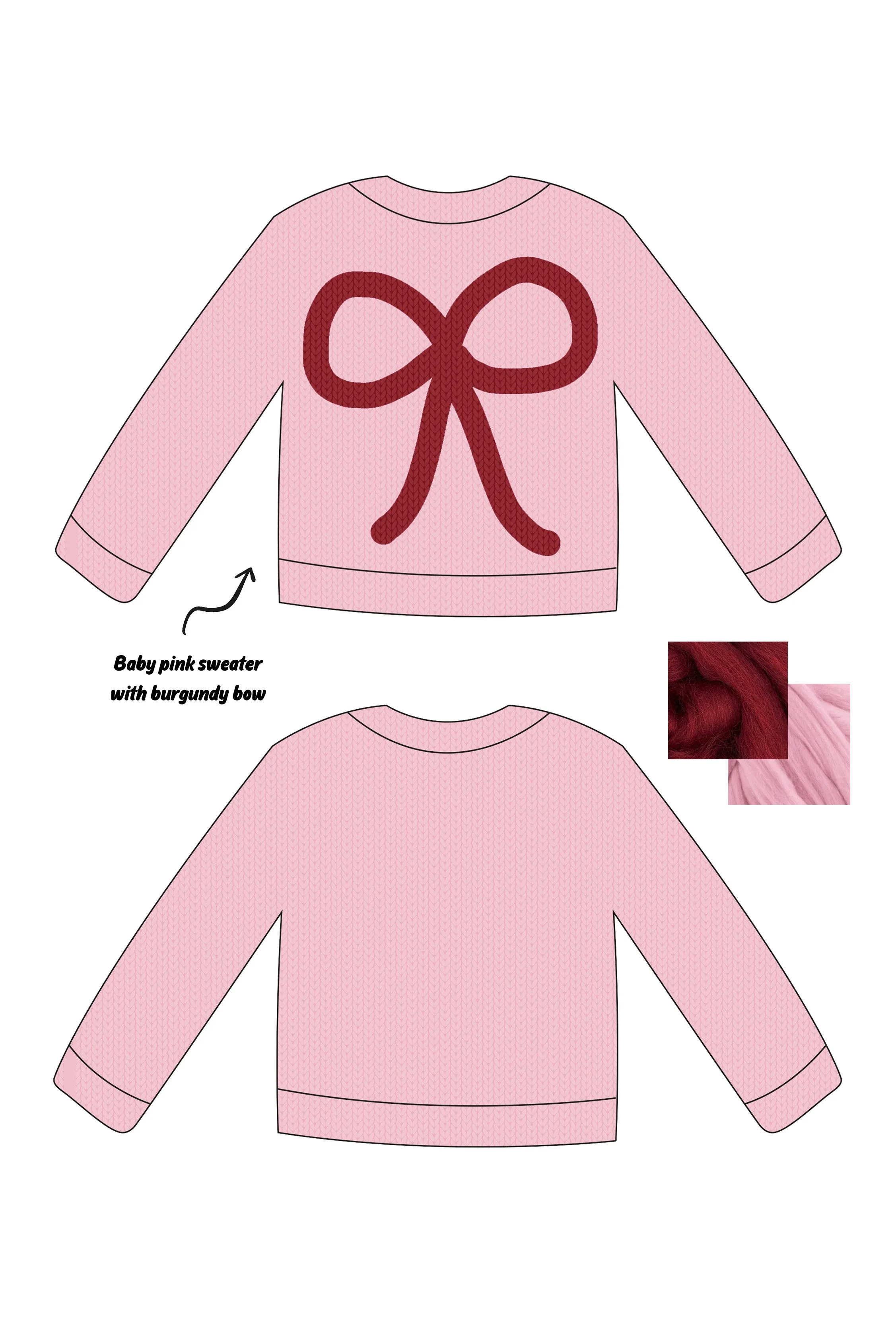 *CUSTOM* Bow Chunky Knit Sweater sold by Hope Macaulay product image thumbnail 5