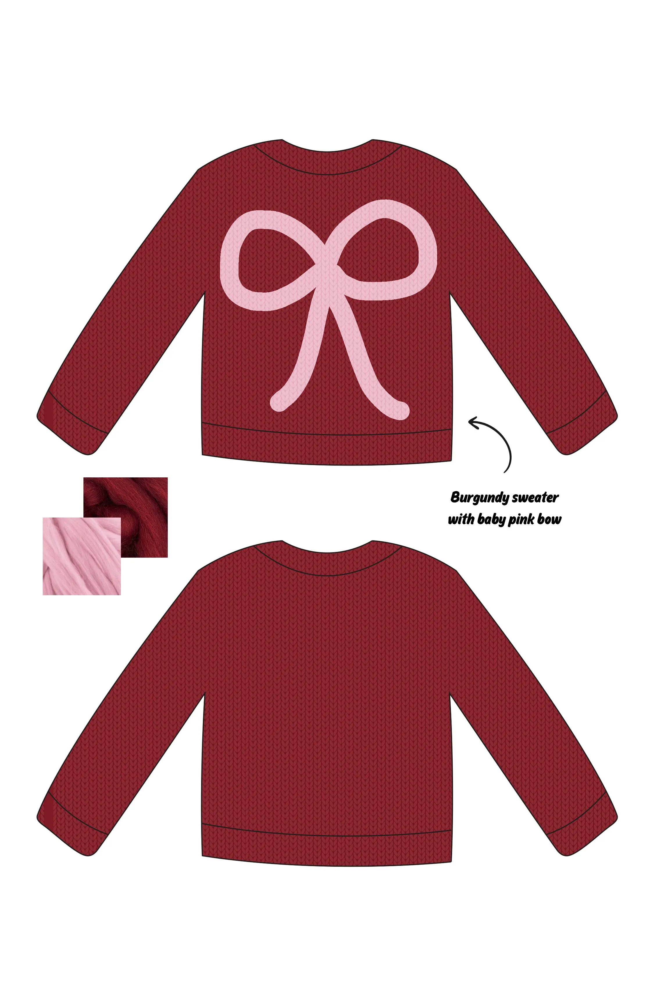 *CUSTOM* Bow Chunky Knit Sweater sold by Hope Macaulay product image thumbnail 3