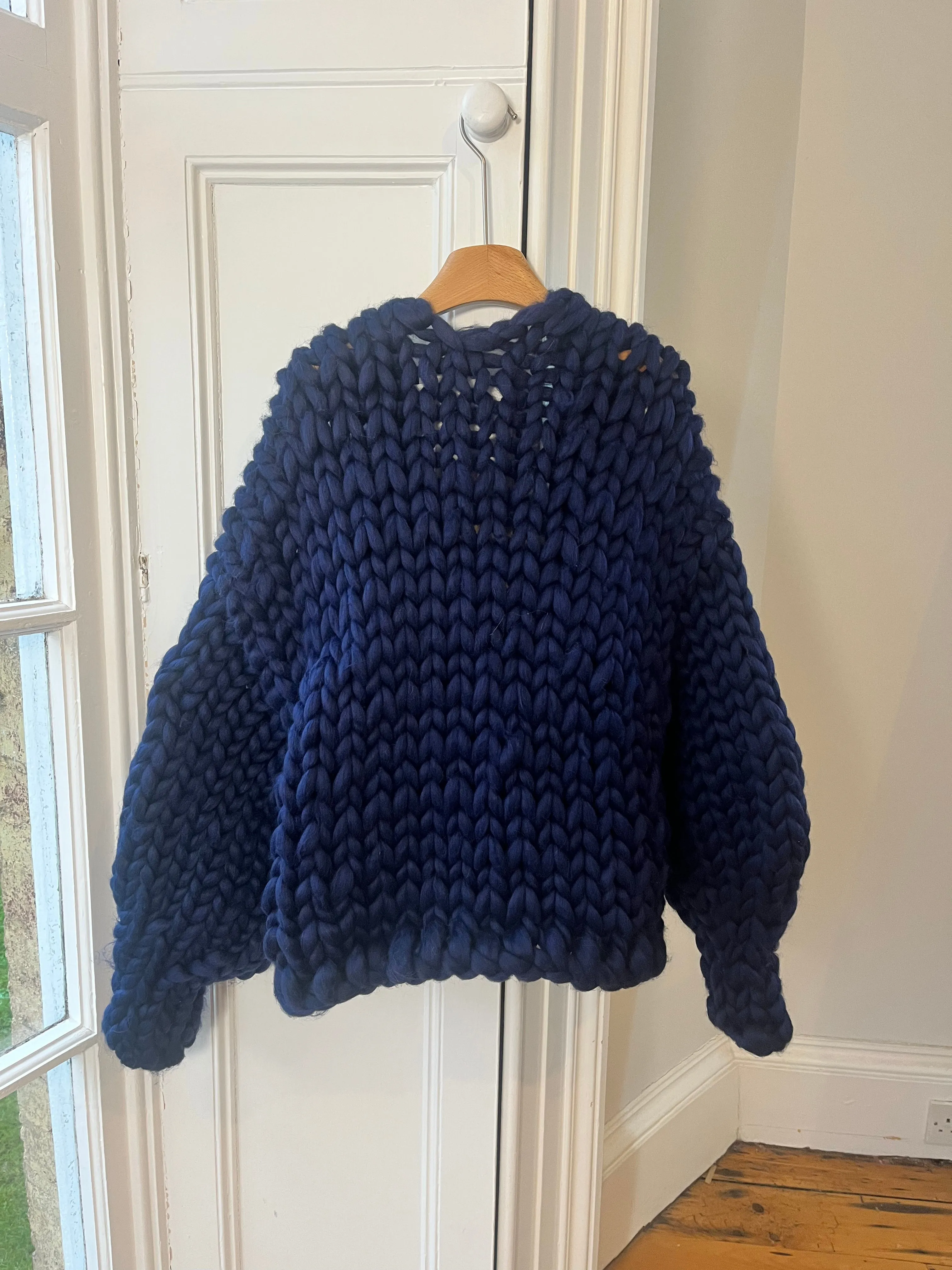 Navy Vegan Colossal Knit Cardigan L/XL (Sample) sold by Hope Macaulay product image thumbnail 2