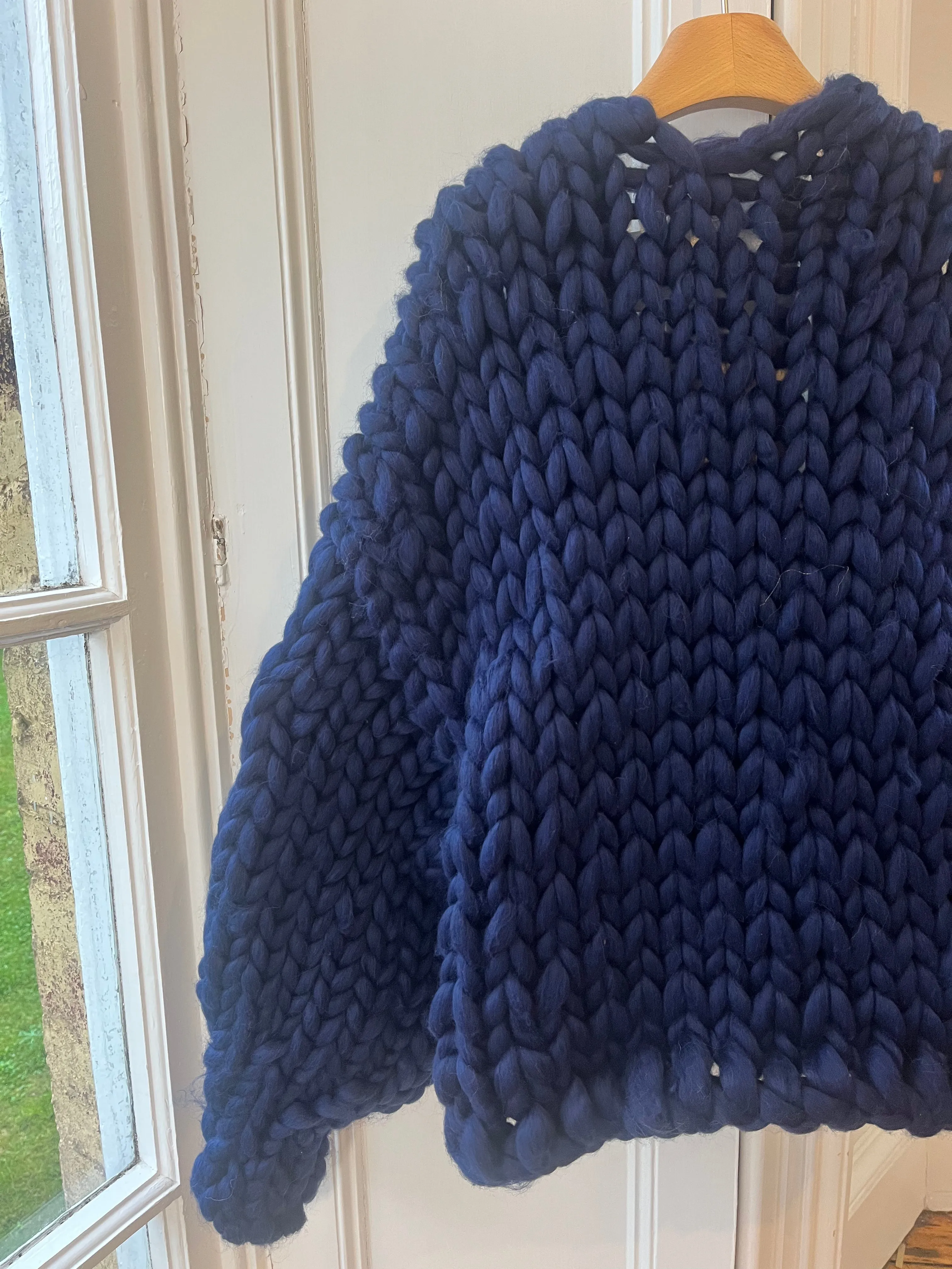 Navy Vegan Colossal Knit Cardigan L/XL (Sample) sold by Hope Macaulay product image thumbnail 3