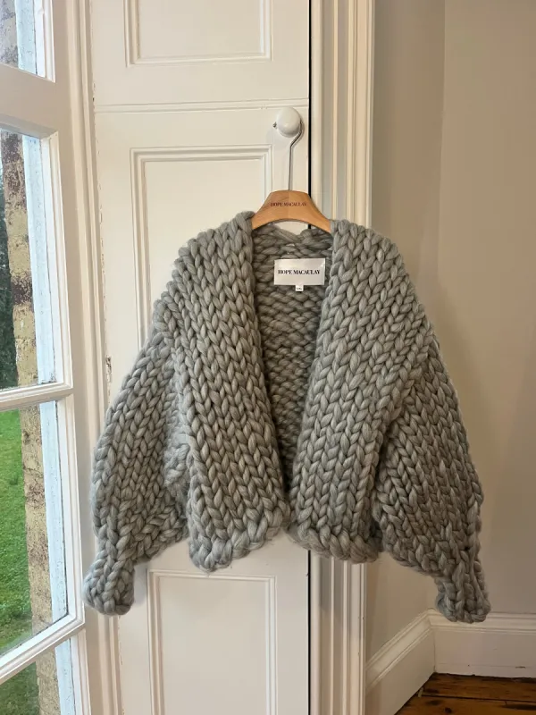 Grey Vegan Colossal Knit Cardigan L/XL (Sample) sold by Hope Macaulay